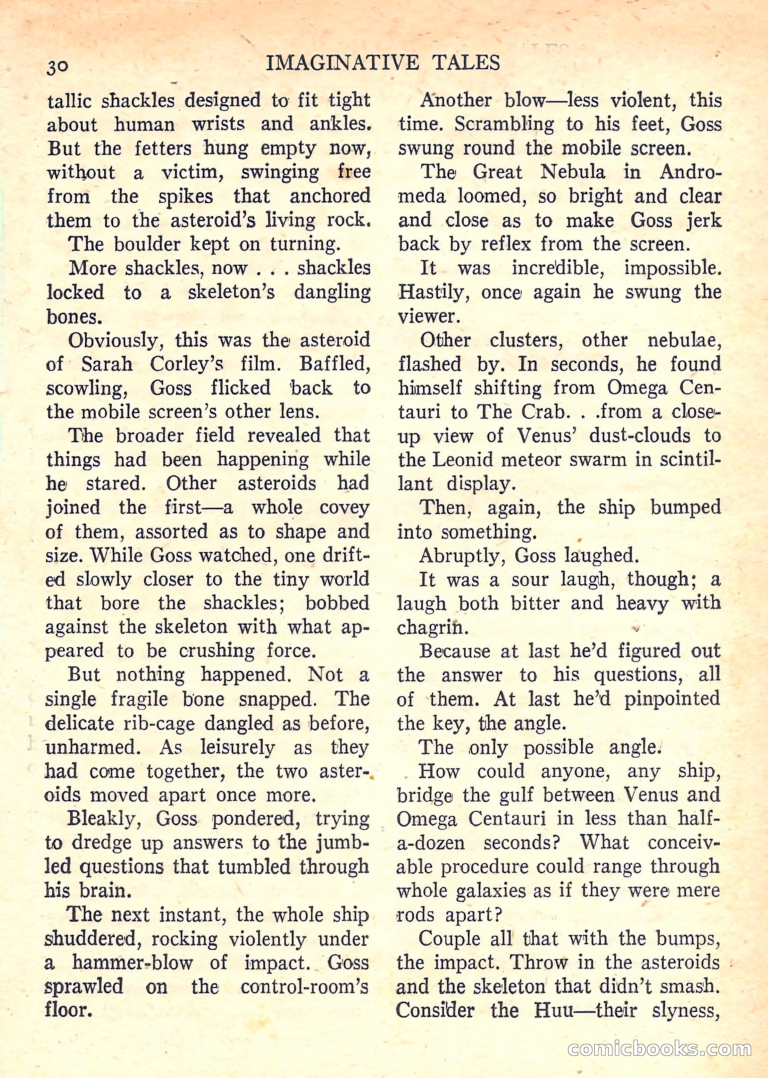 Imaginative Tales, January 1958 — page 30 of 134