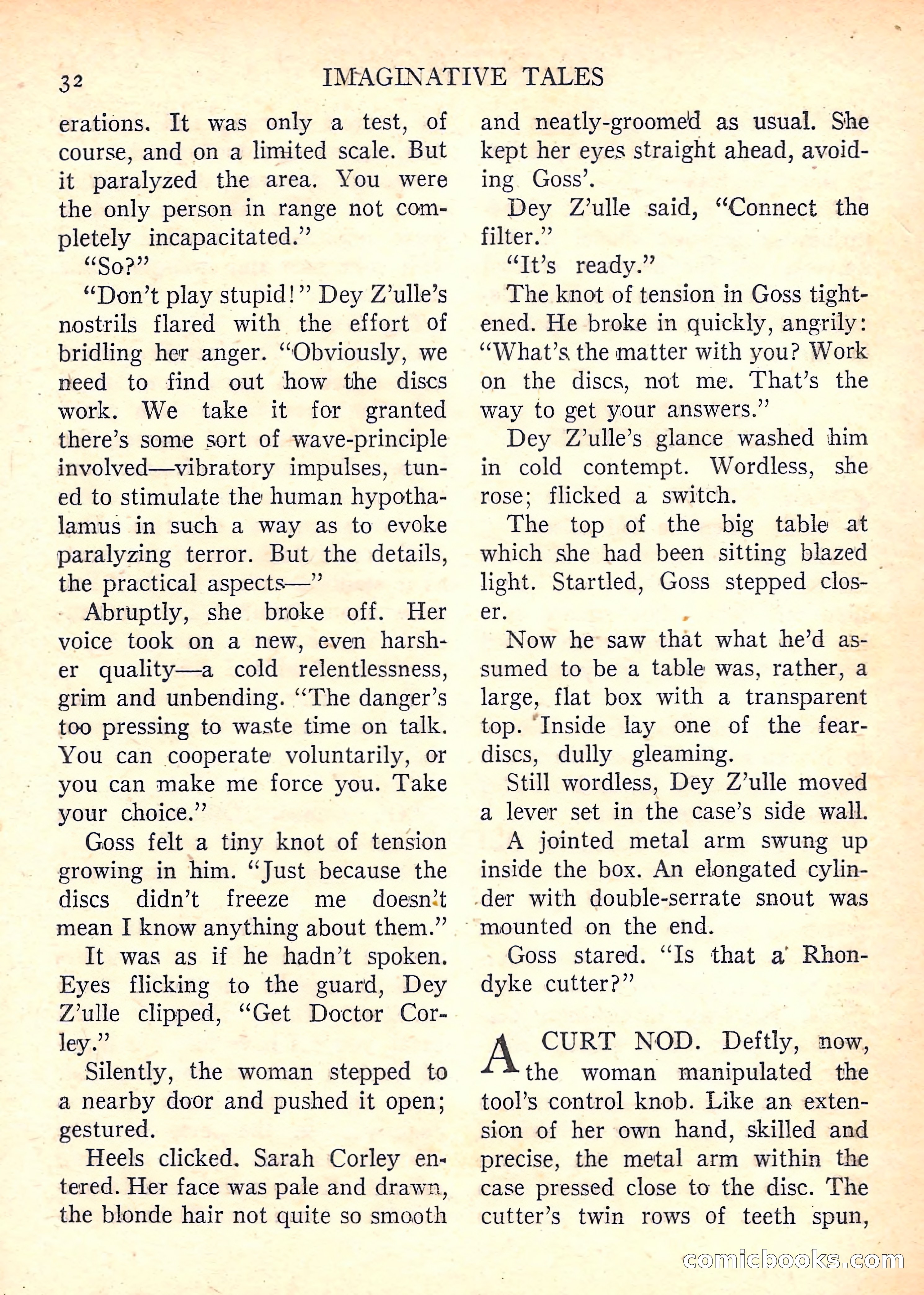 Imaginative Tales, January 1958 — page 32 of 134