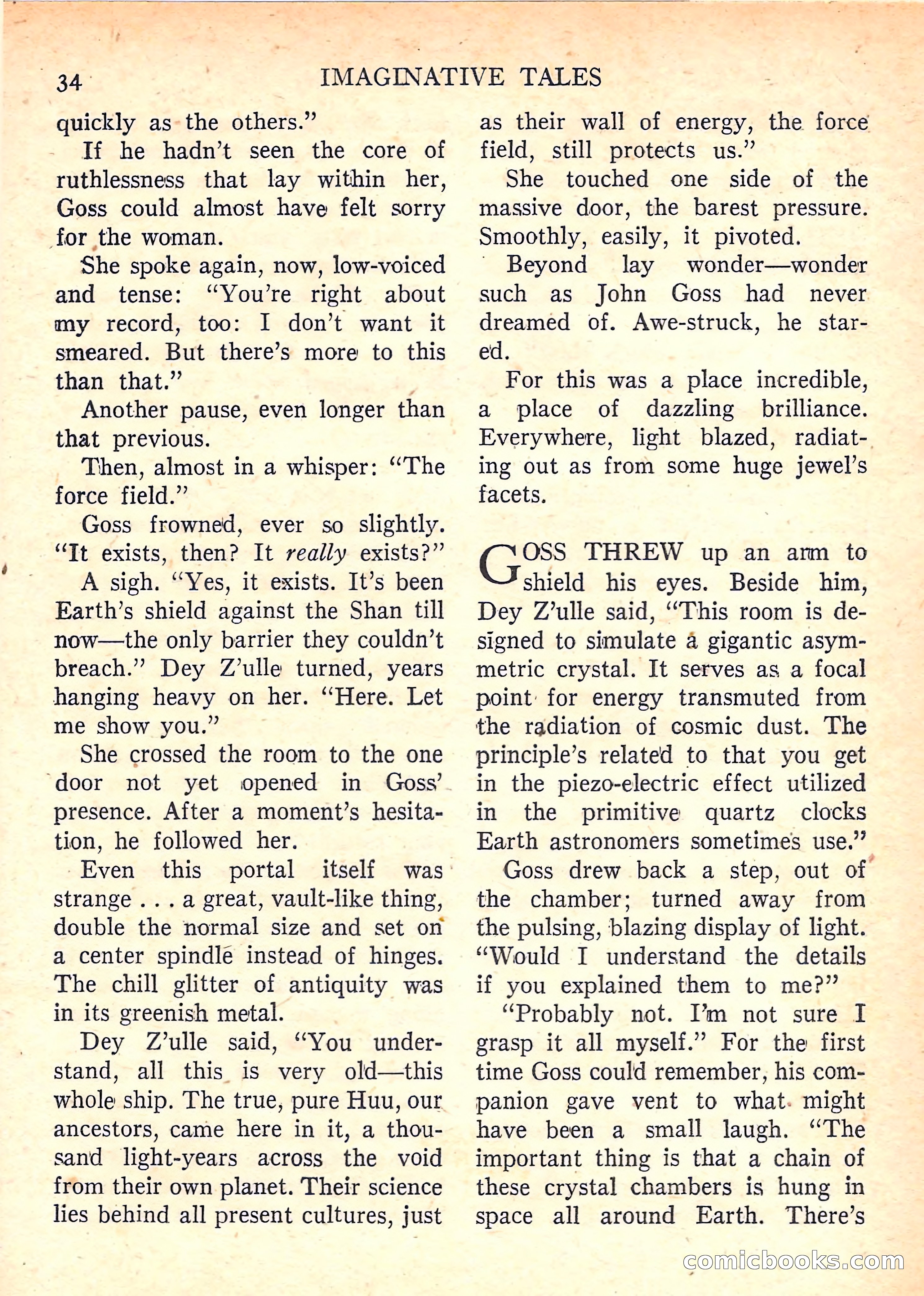 Imaginative Tales, January 1958 — page 34 of 134