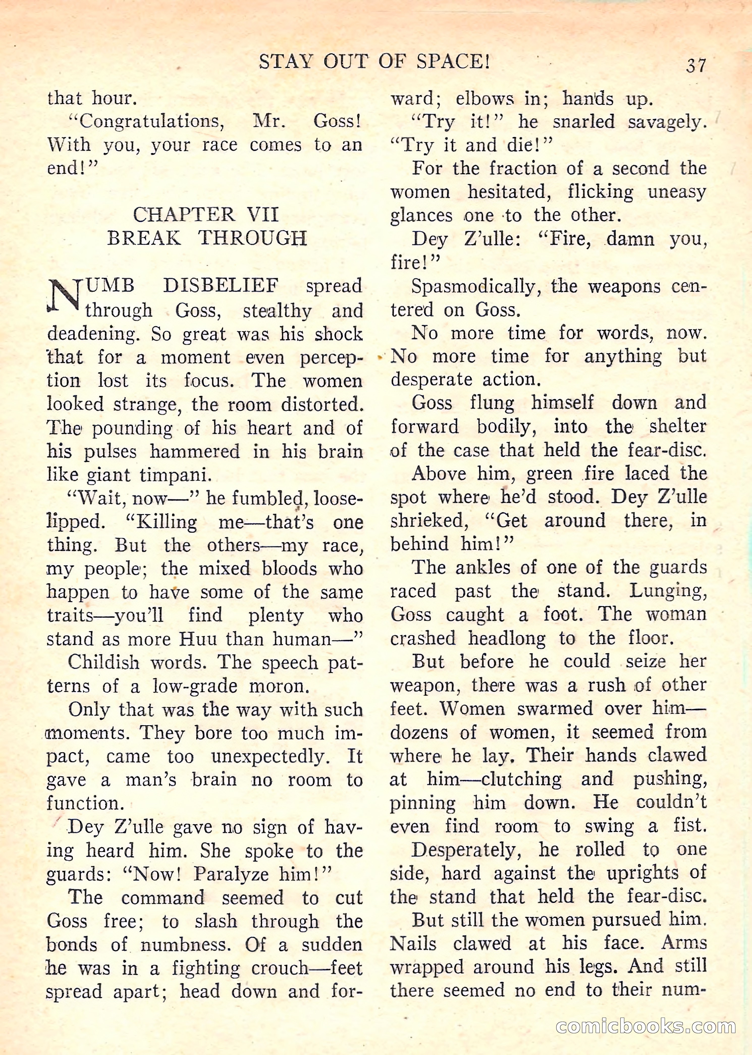 Imaginative Tales, January 1958 — page 37 of 134