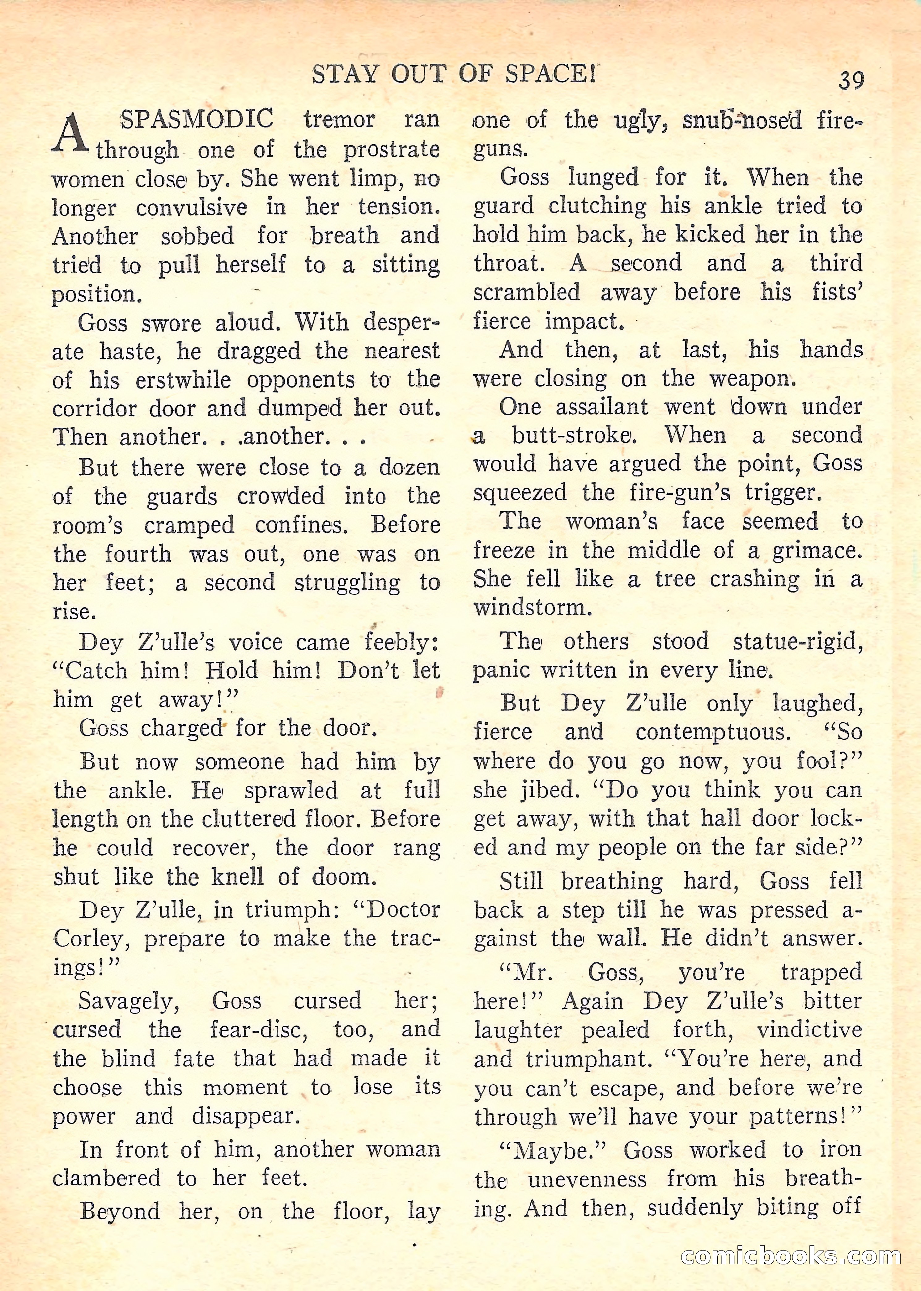 Imaginative Tales, January 1958 — page 39 of 134