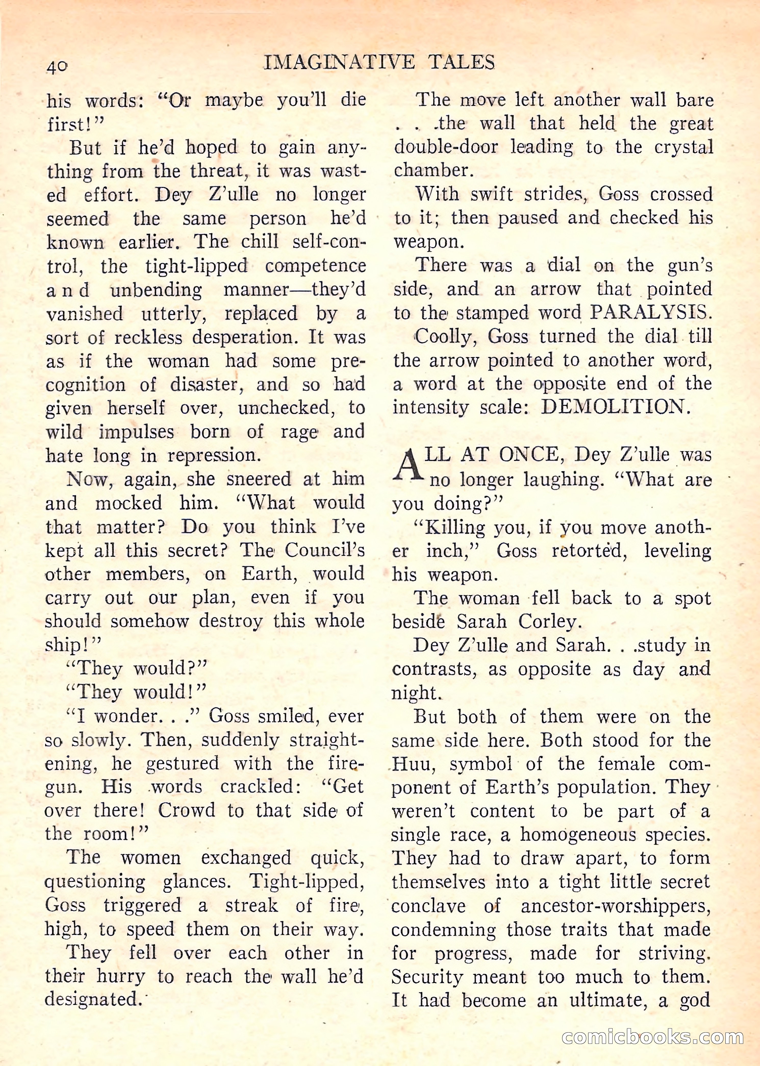 Imaginative Tales, January 1958 — page 40 of 134