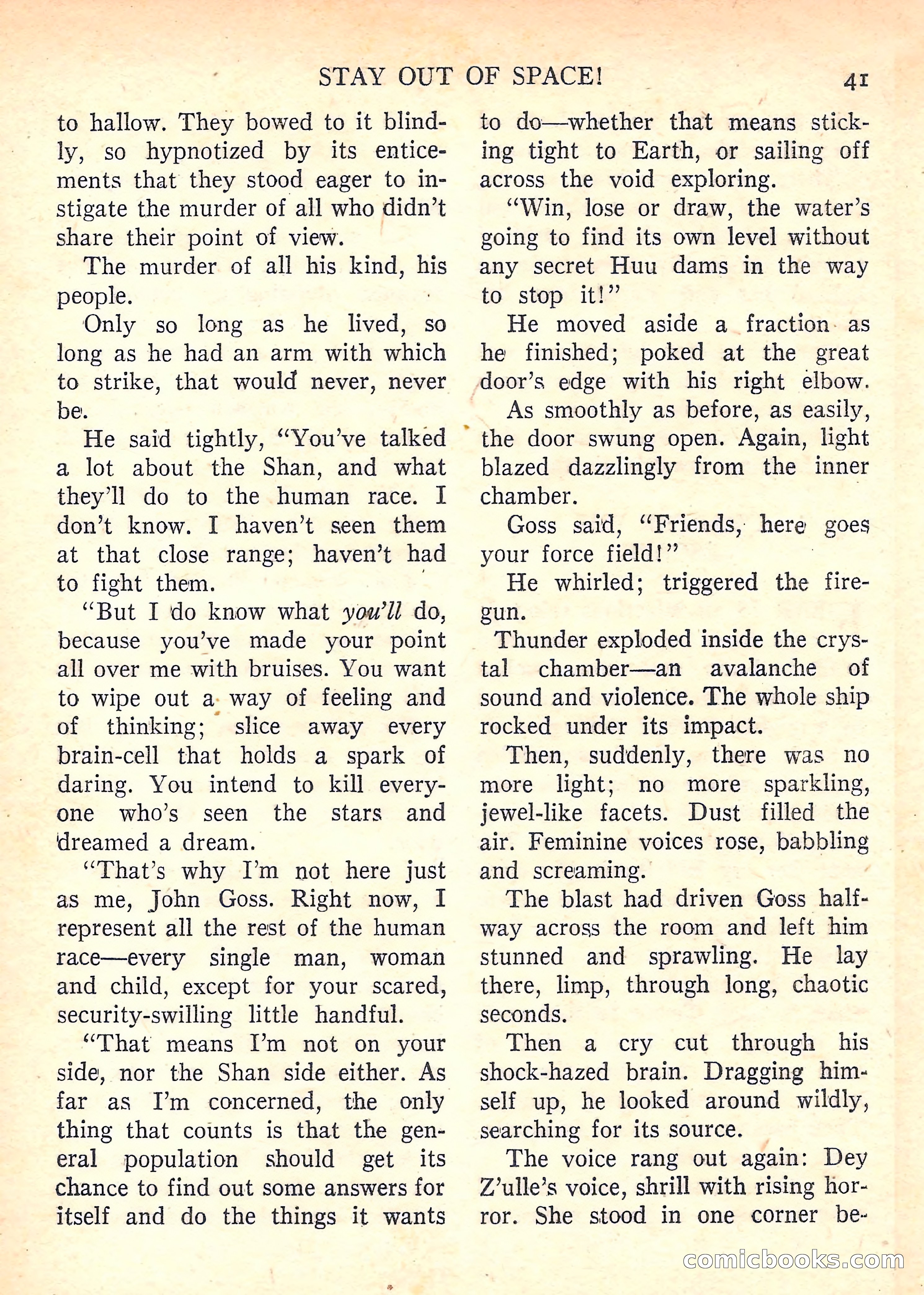 Imaginative Tales, January 1958 — page 41 of 134