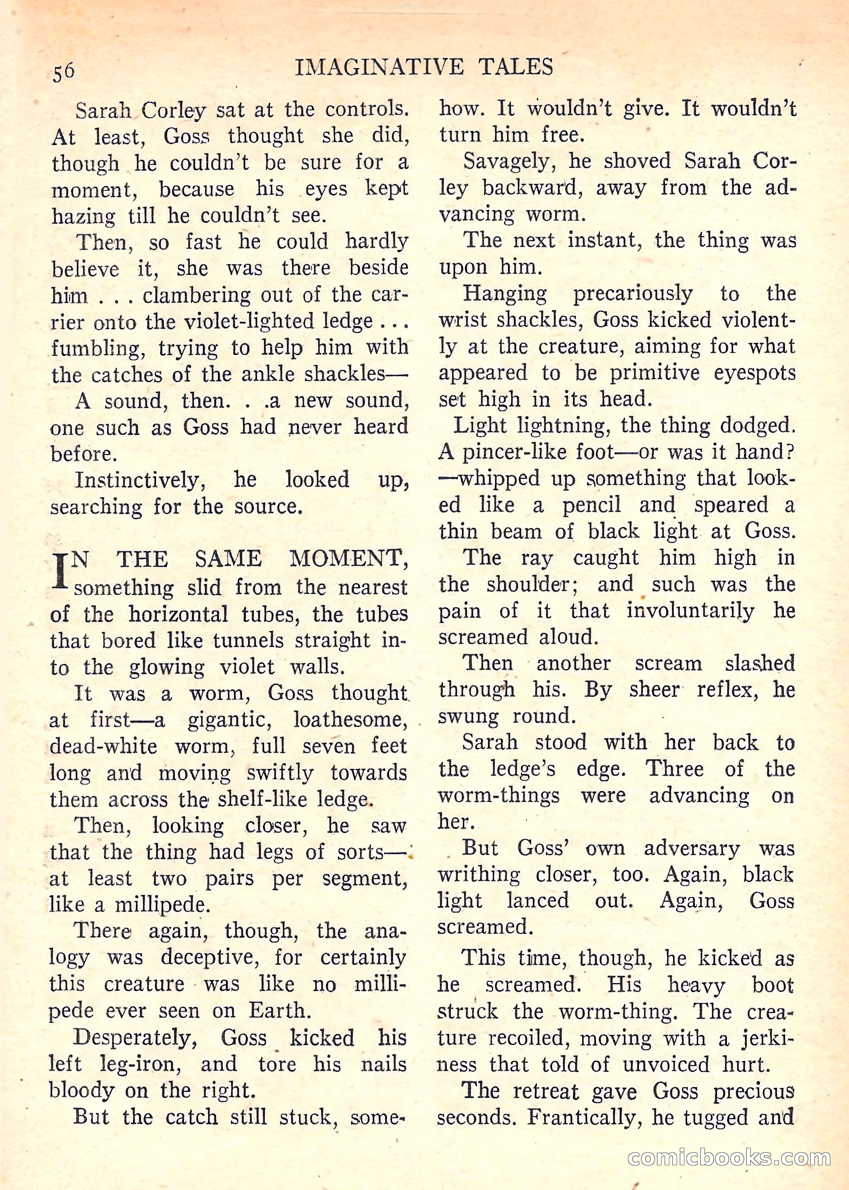 Imaginative Tales, January 1958 — page 56 of 134