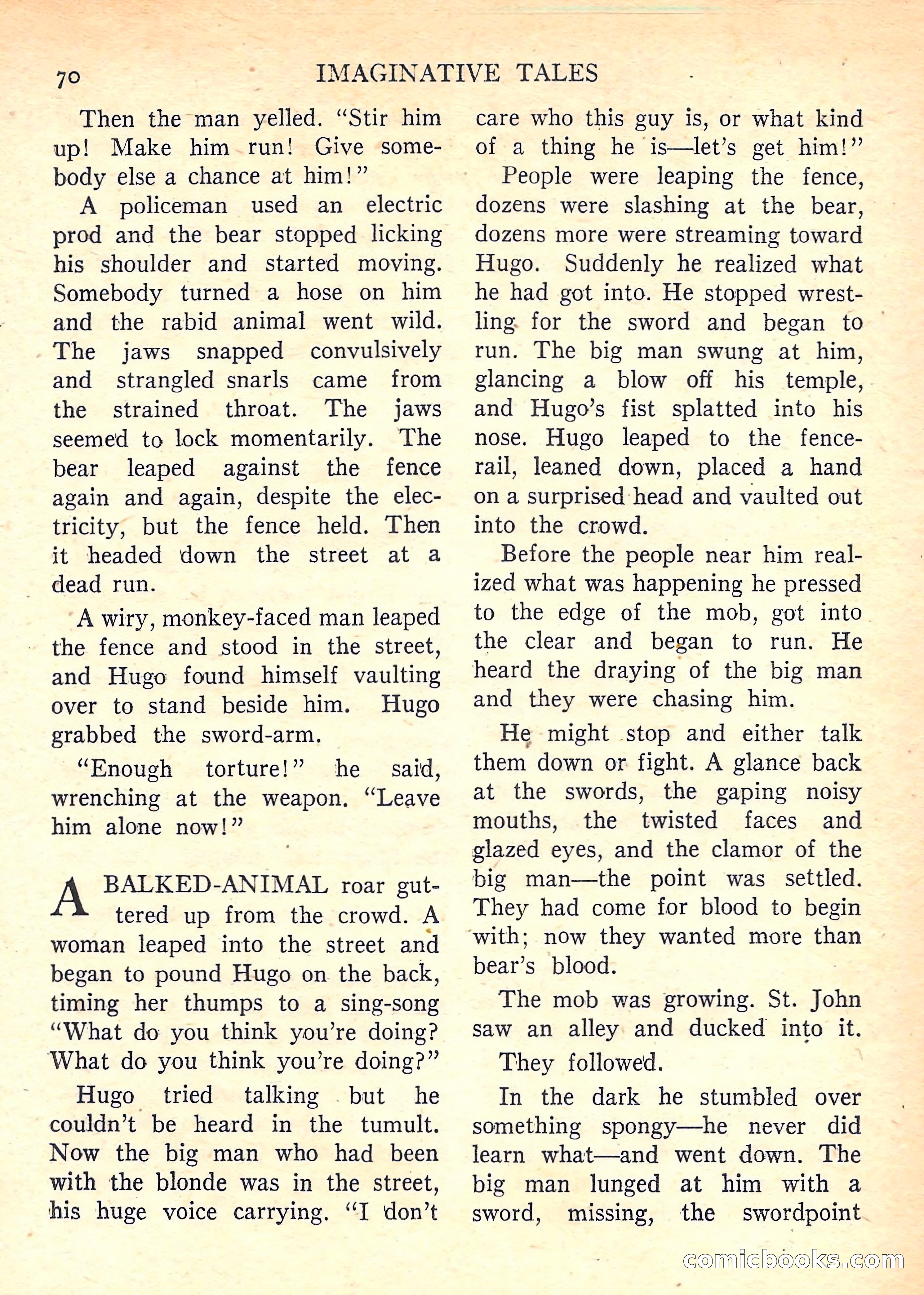 Imaginative Tales, January 1958 — page 72 of 134