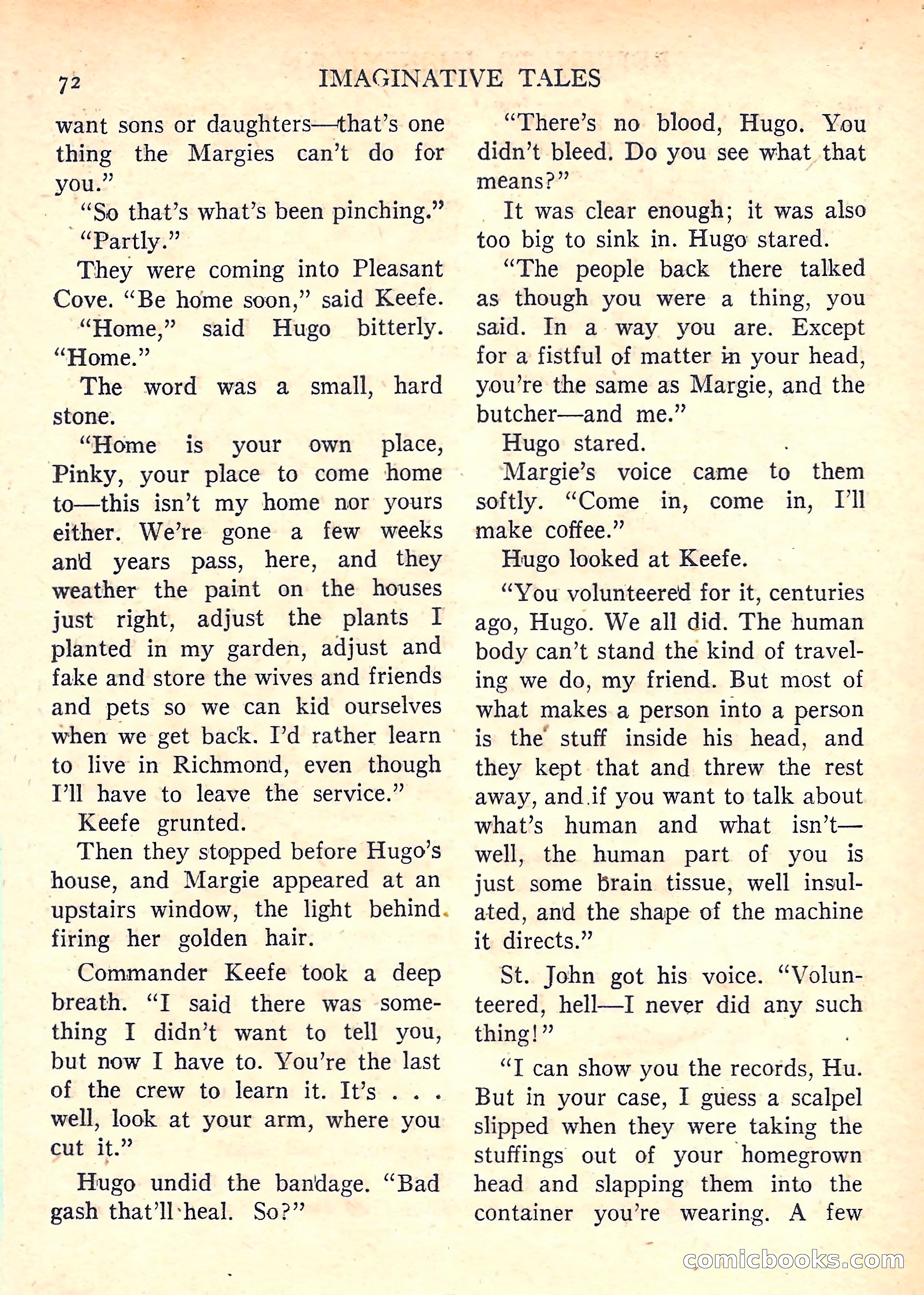 Imaginative Tales, January 1958 — page 74 of 134
