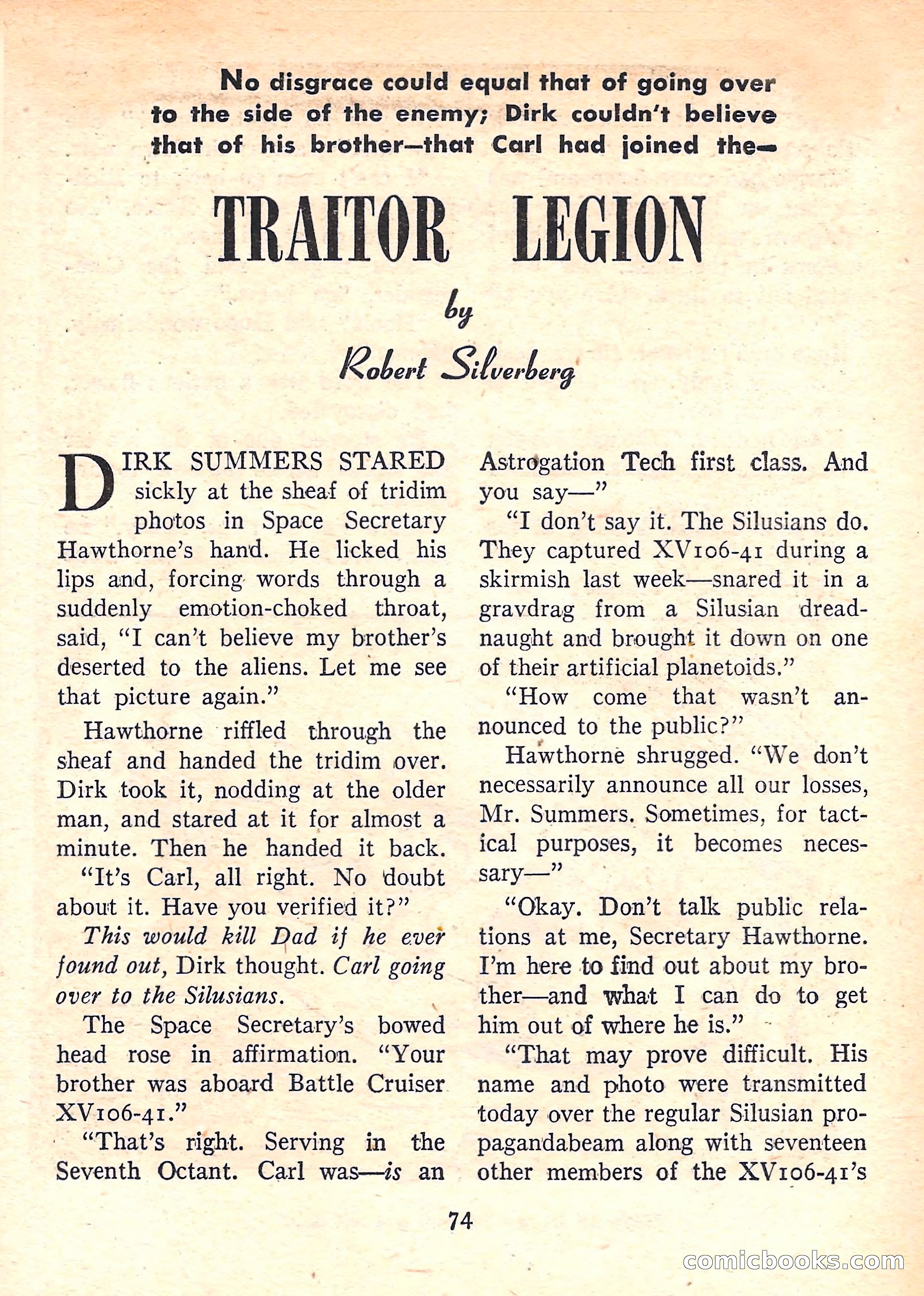 Imaginative Tales, January 1958 — page 76 of 134