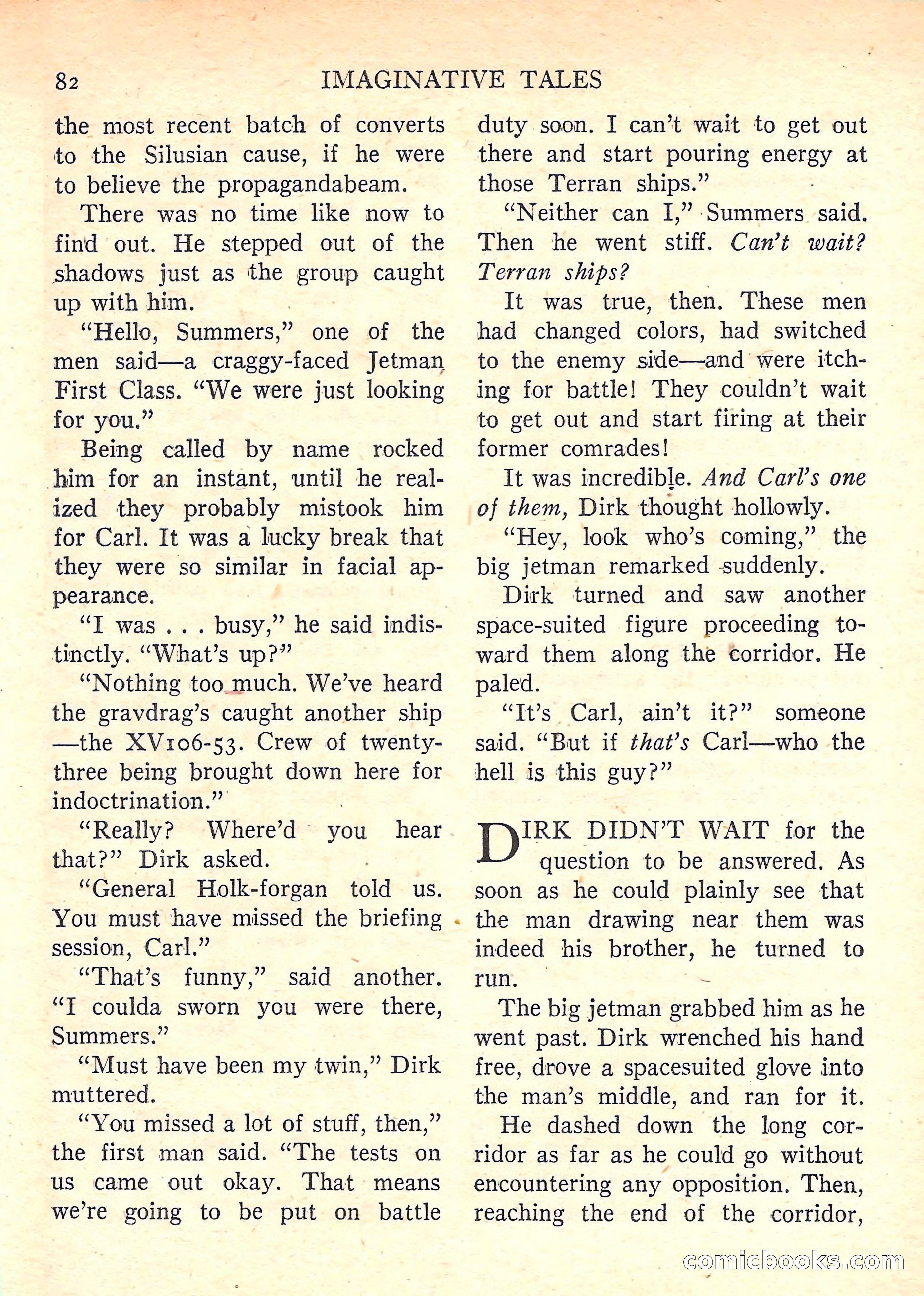 Imaginative Tales, January 1958 — page 84 of 134