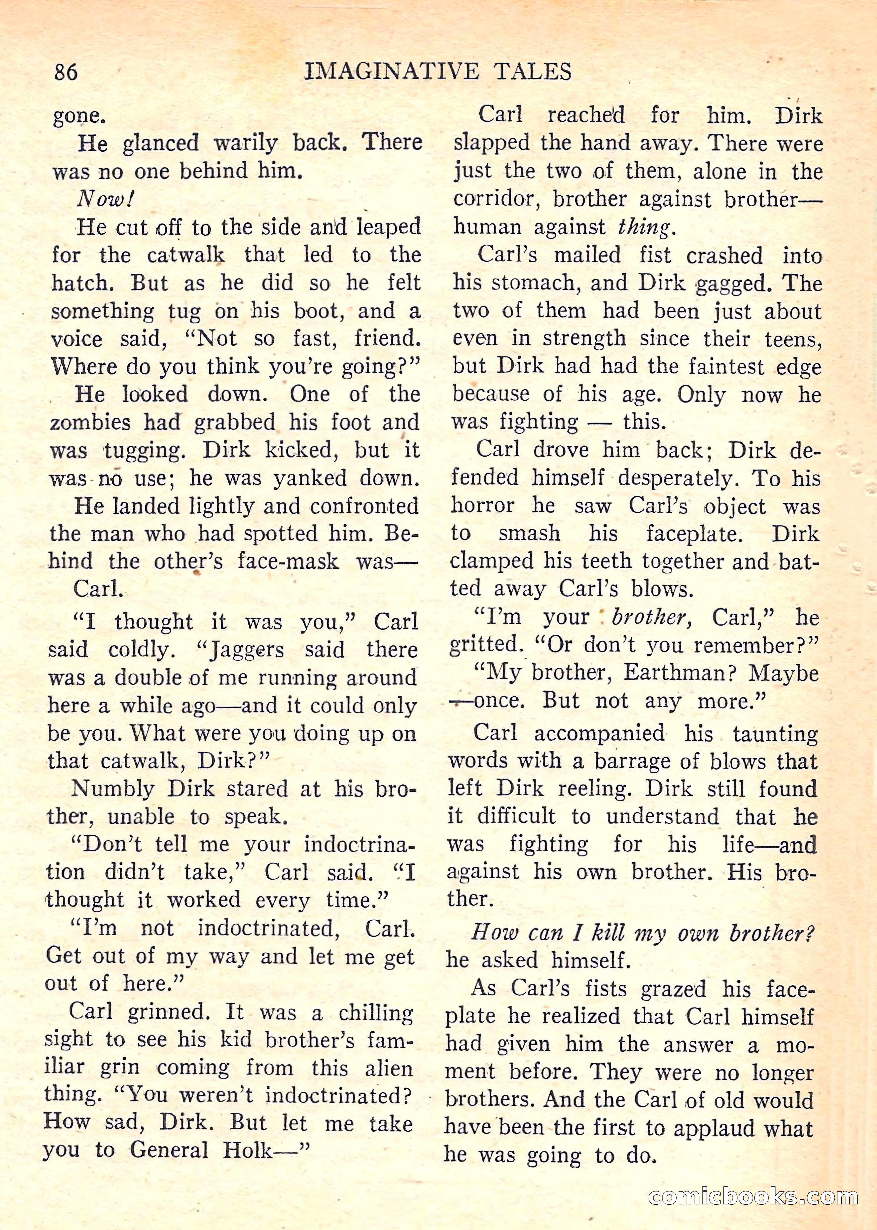 Imaginative Tales, January 1958 — page 88 of 134