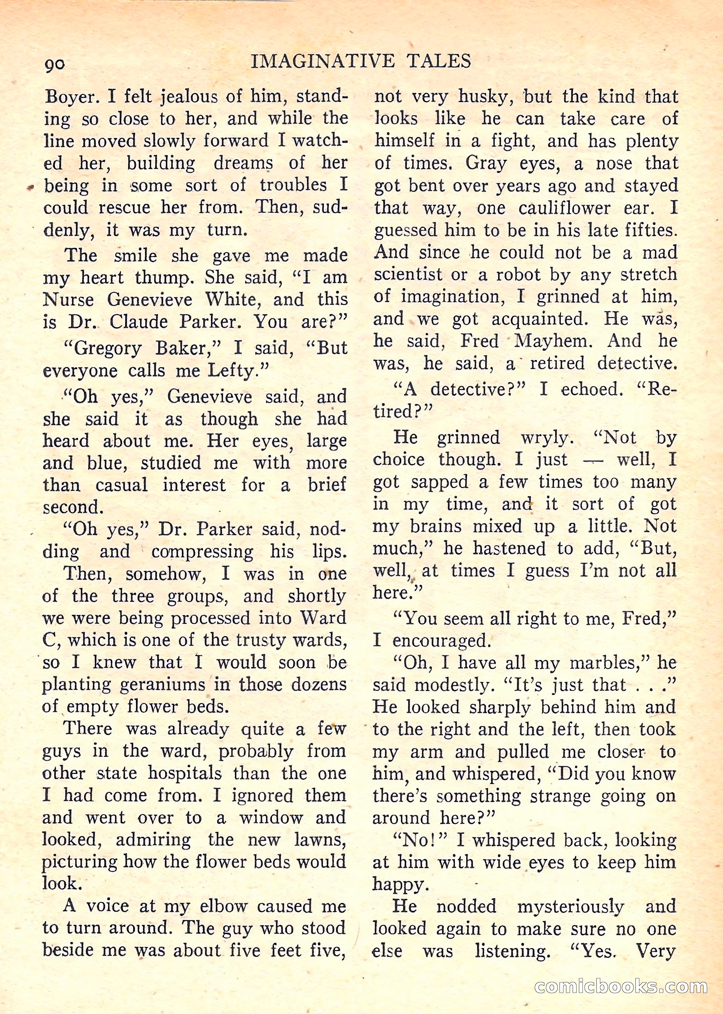 Imaginative Tales, January 1958 — page 92 of 134