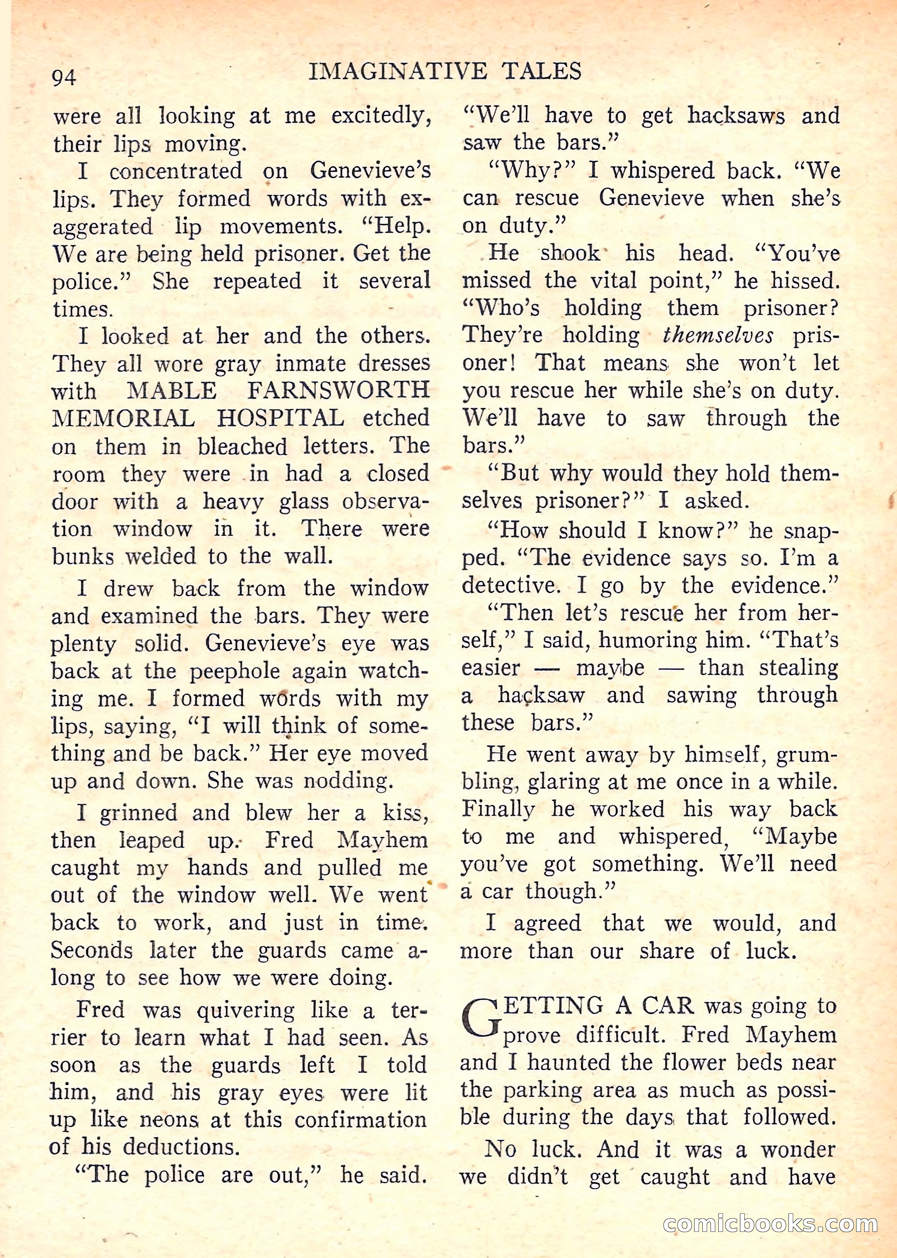Imaginative Tales, January 1958 — page 96 of 134