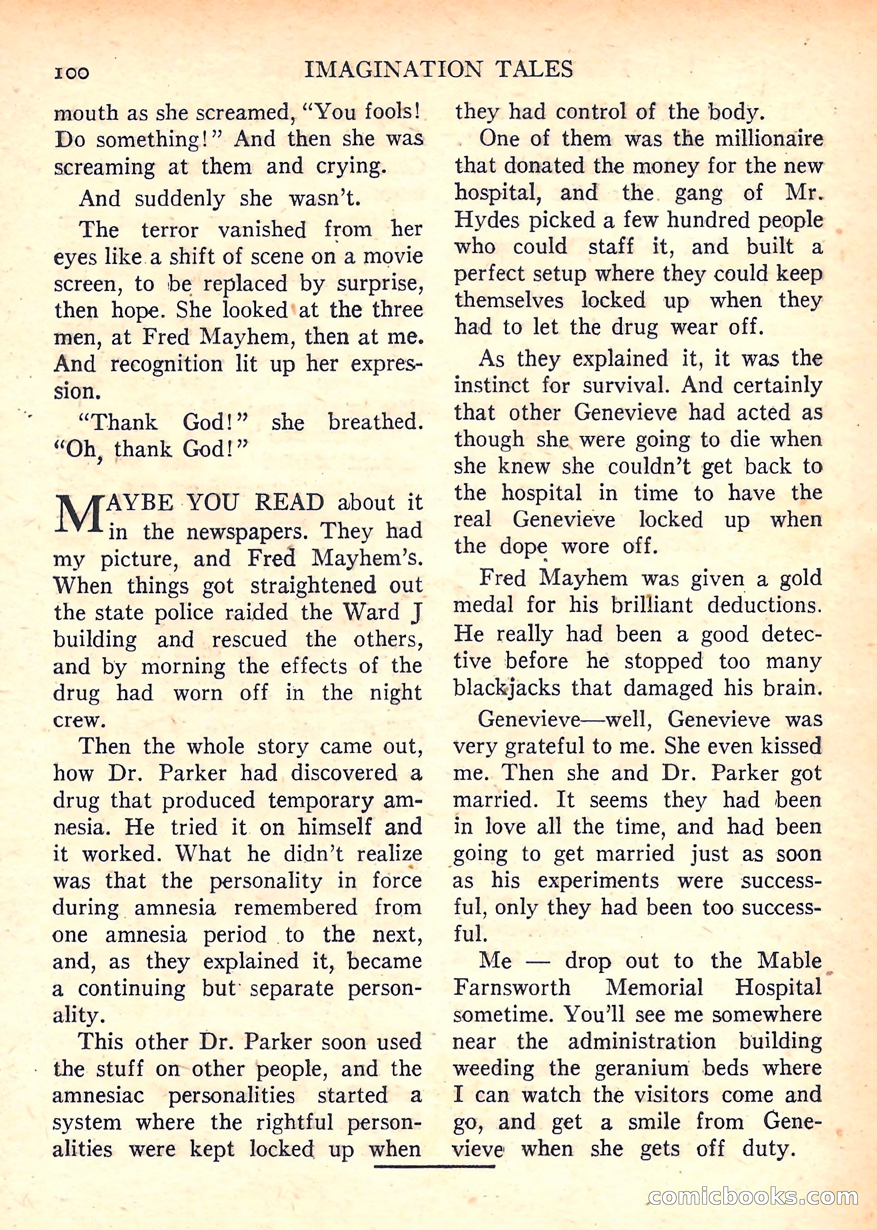 Imaginative Tales, January 1958 — page 102 of 134