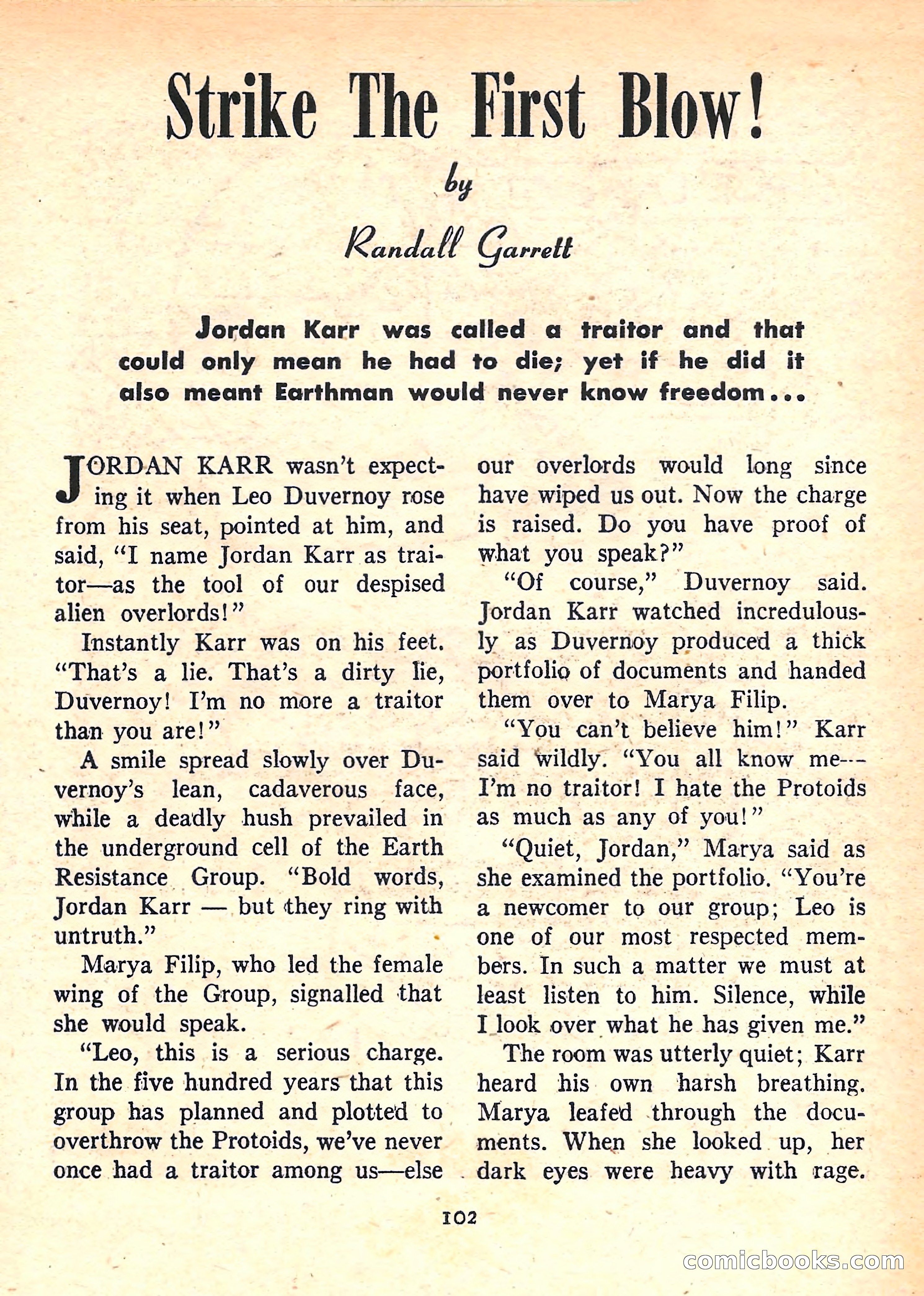 Imaginative Tales, January 1958 — page 104 of 134
