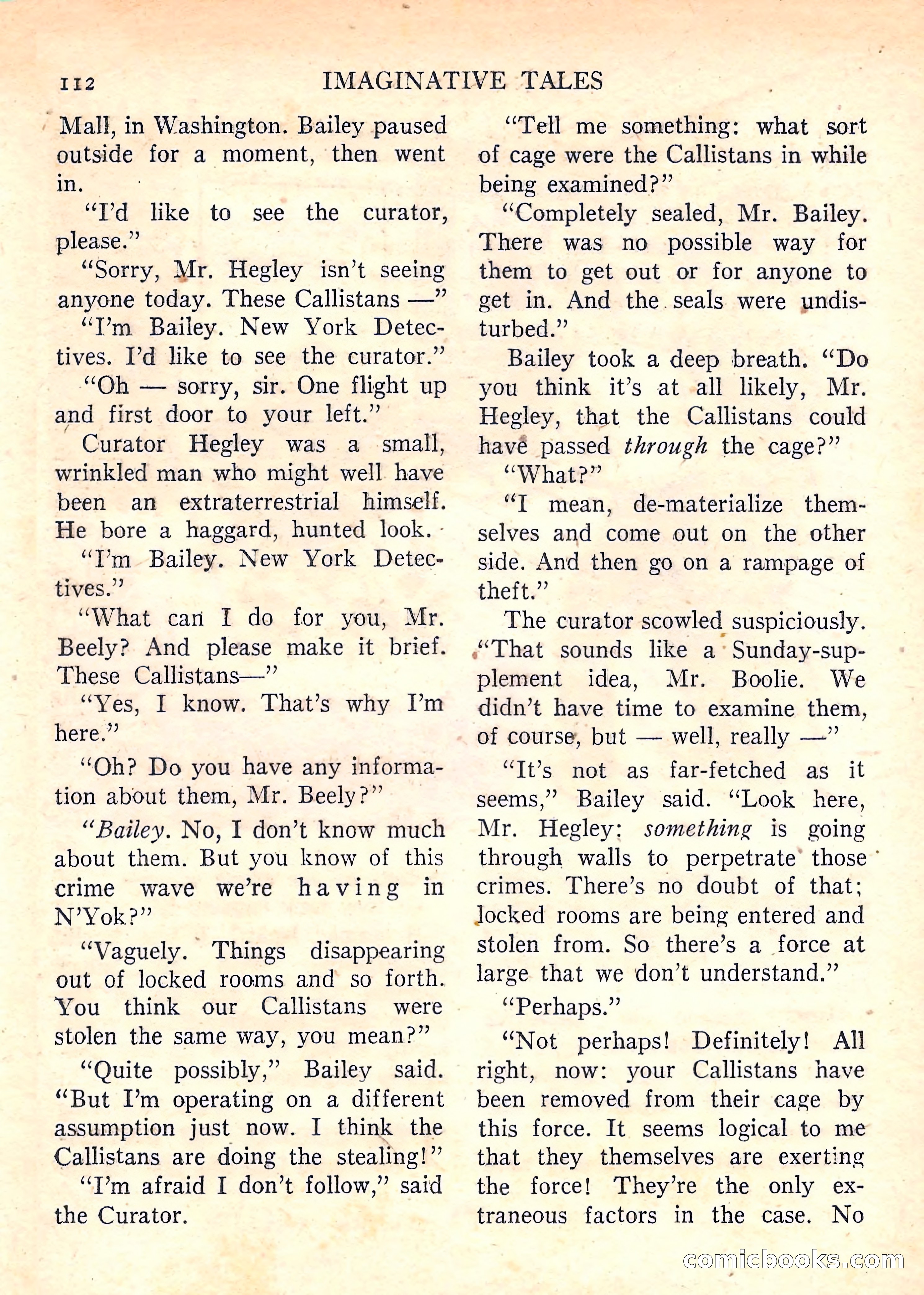 Imaginative Tales, January 1958 — page 114 of 134