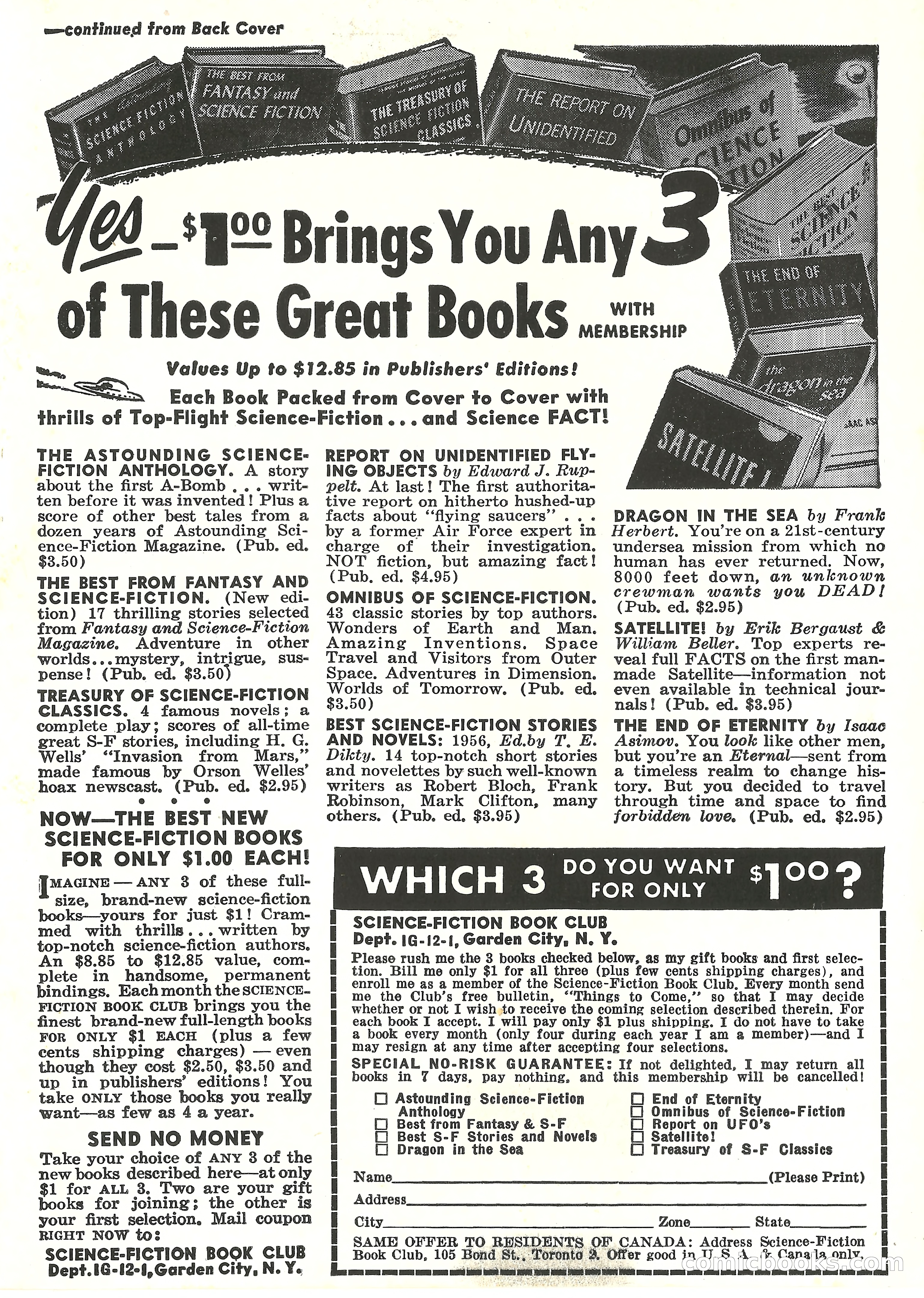 Imaginative Tales, January 1958 — page 133 of 134