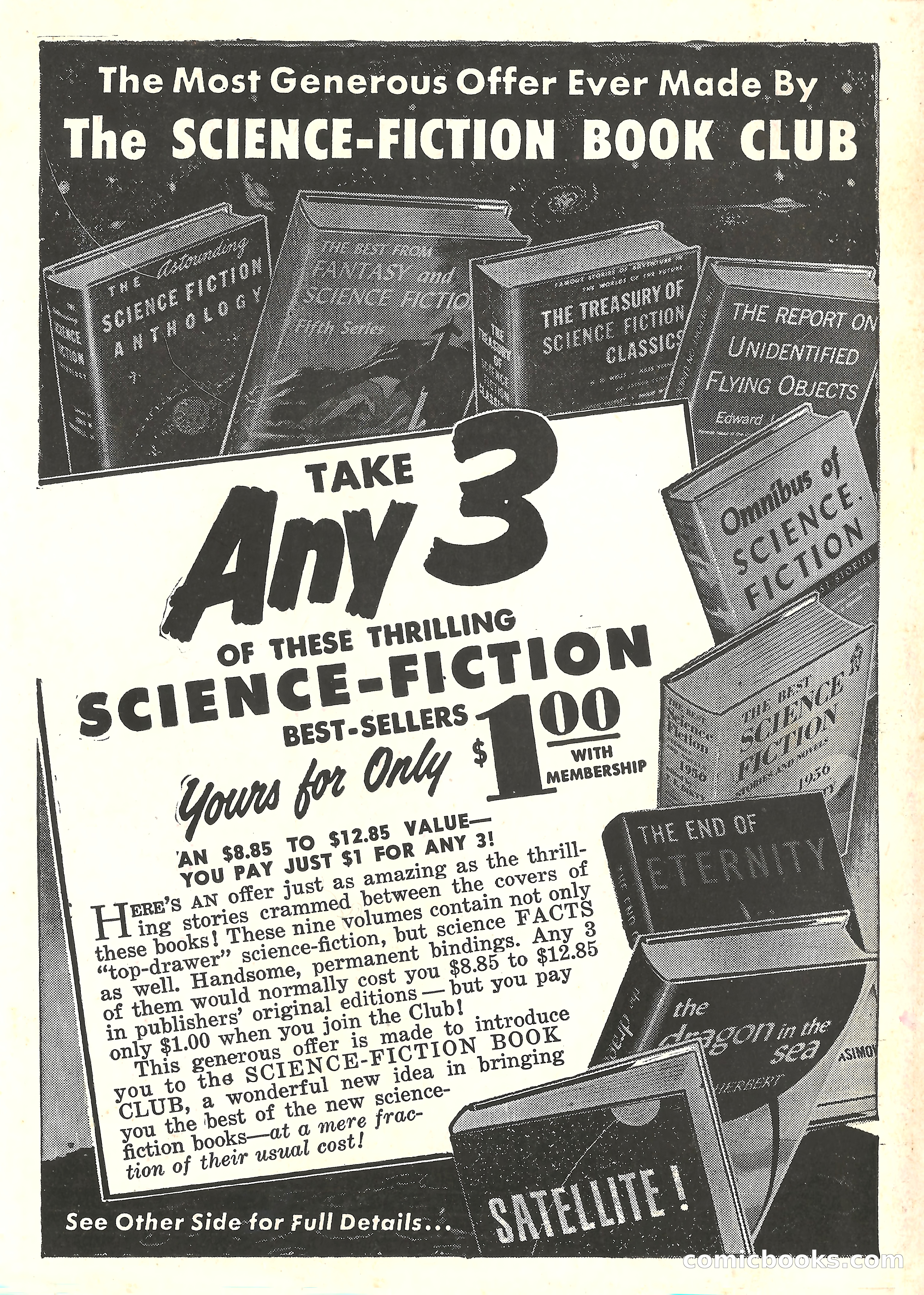 Imaginative Tales, January 1958 — page 134 of 134