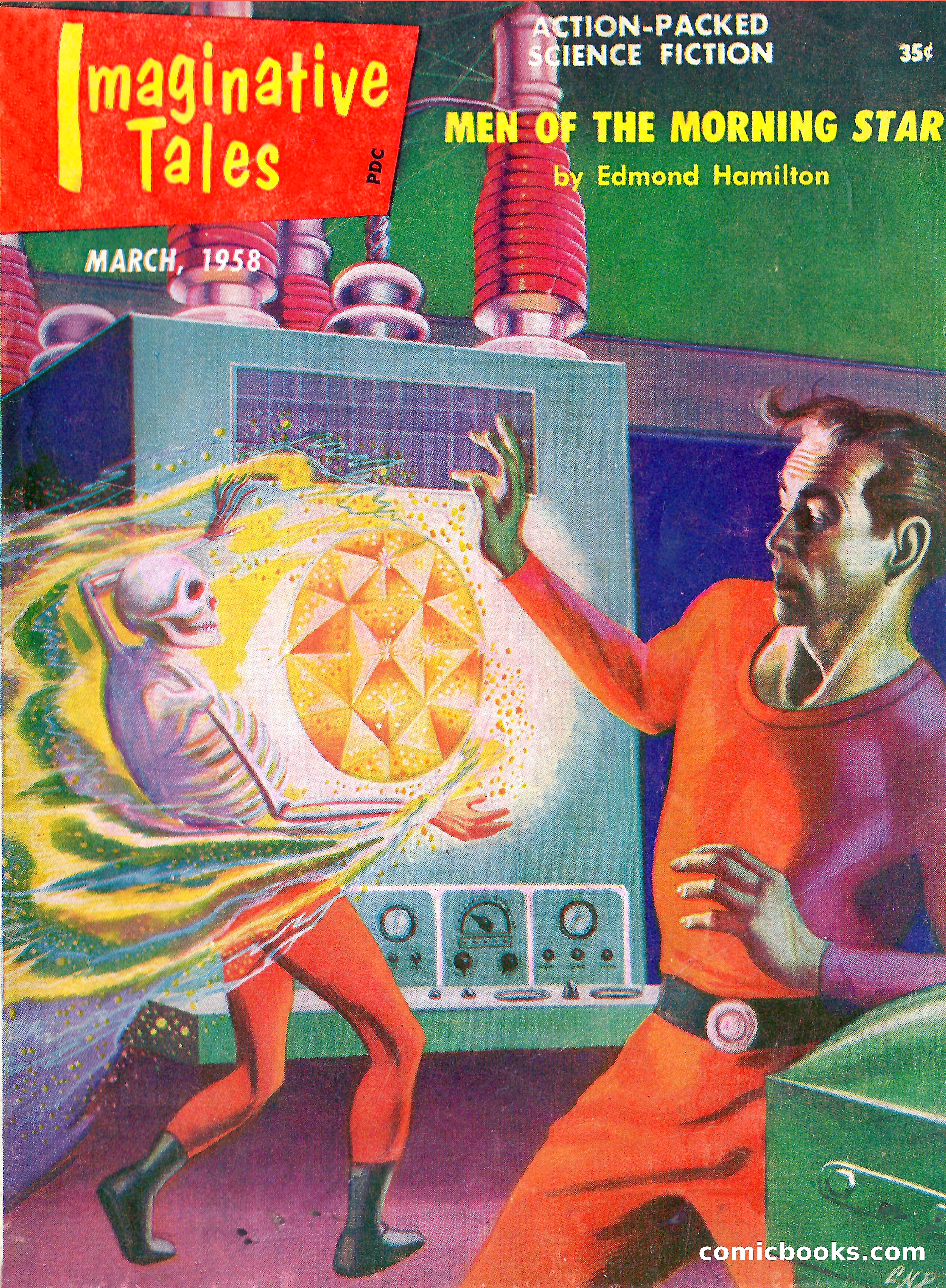 Imaginative Tales, March 1958 — page 1 of 132