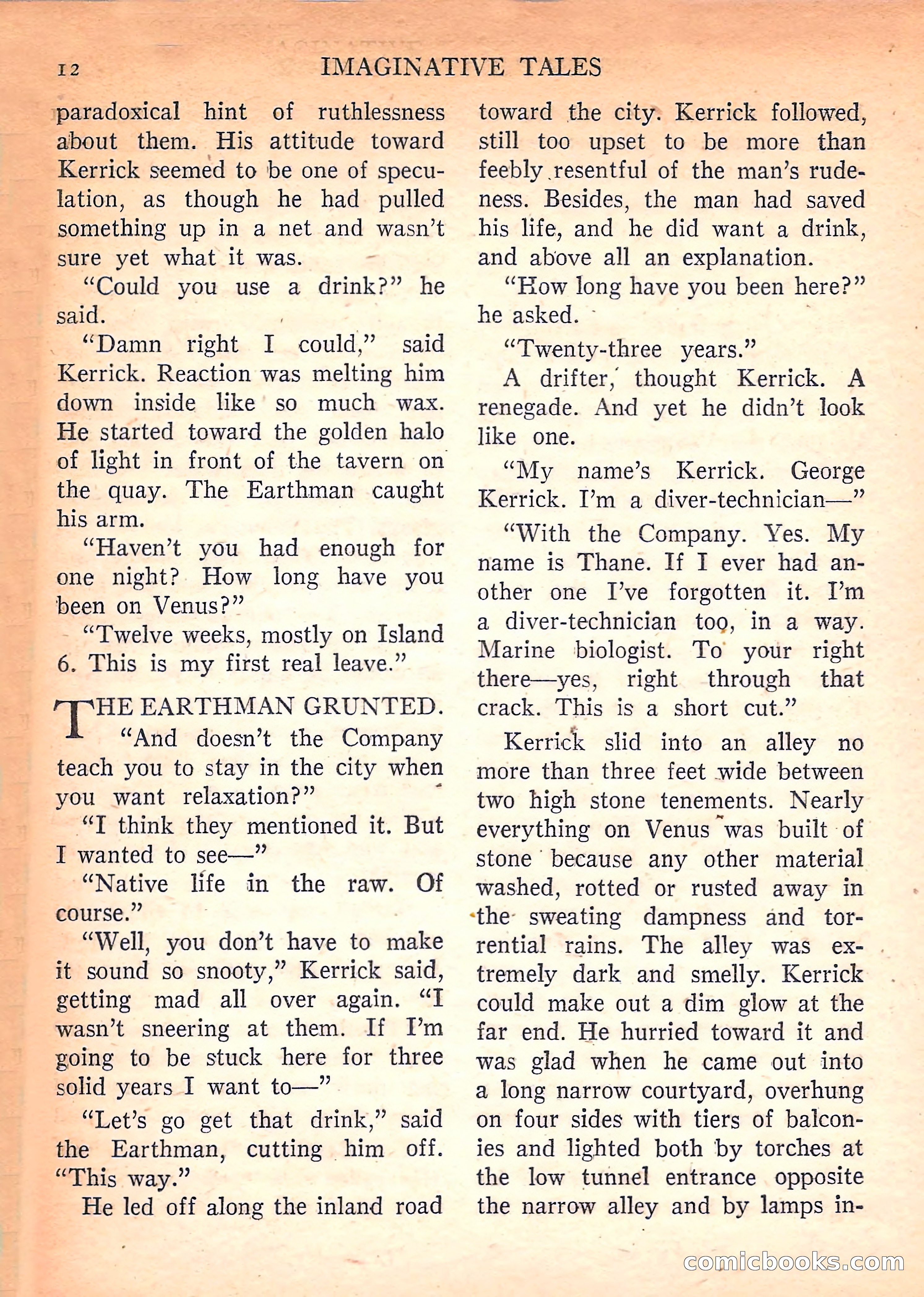 Imaginative Tales, March 1958 — page 12 of 132