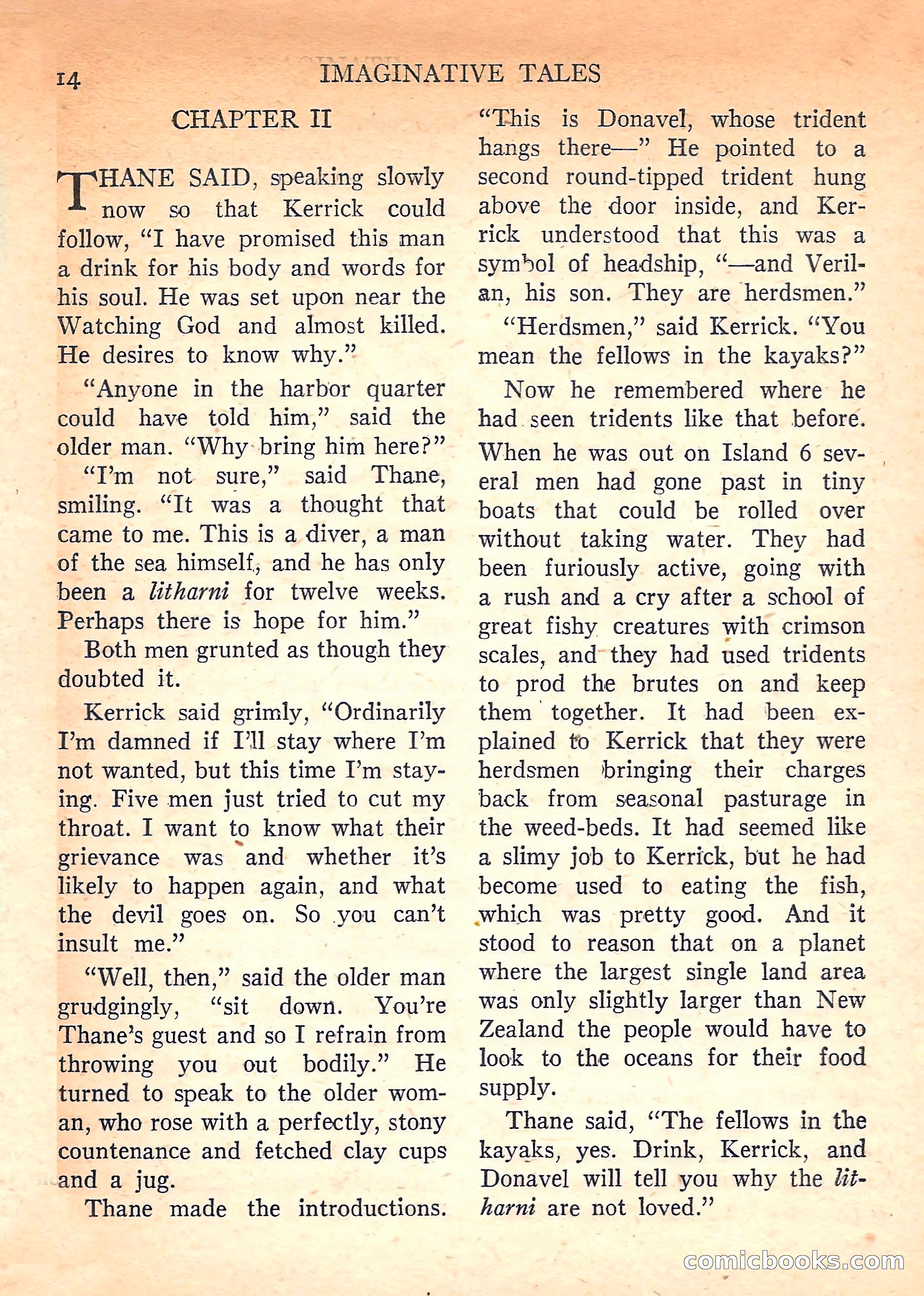 Imaginative Tales, March 1958 — page 14 of 132