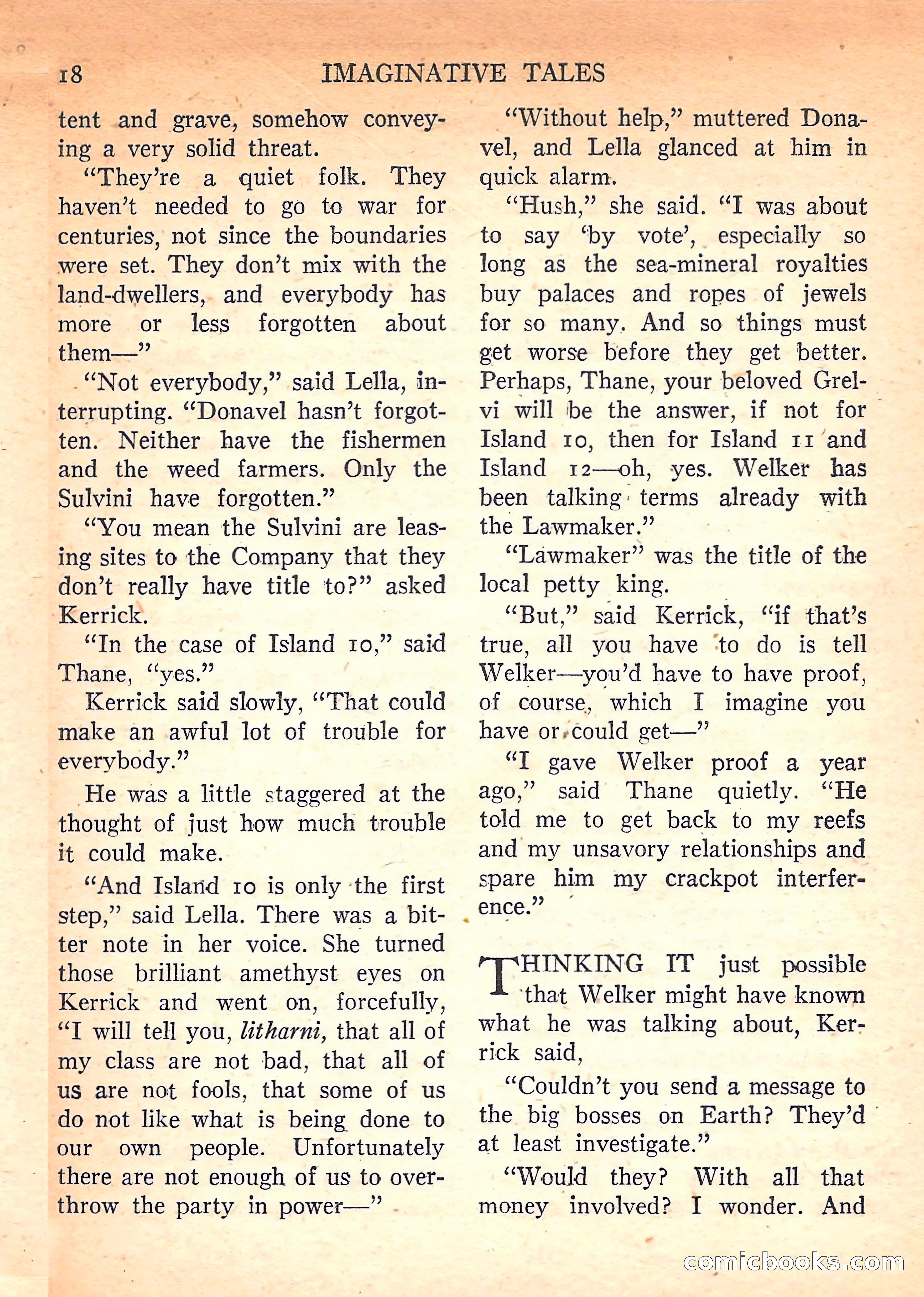 Imaginative Tales, March 1958 — page 18 of 132