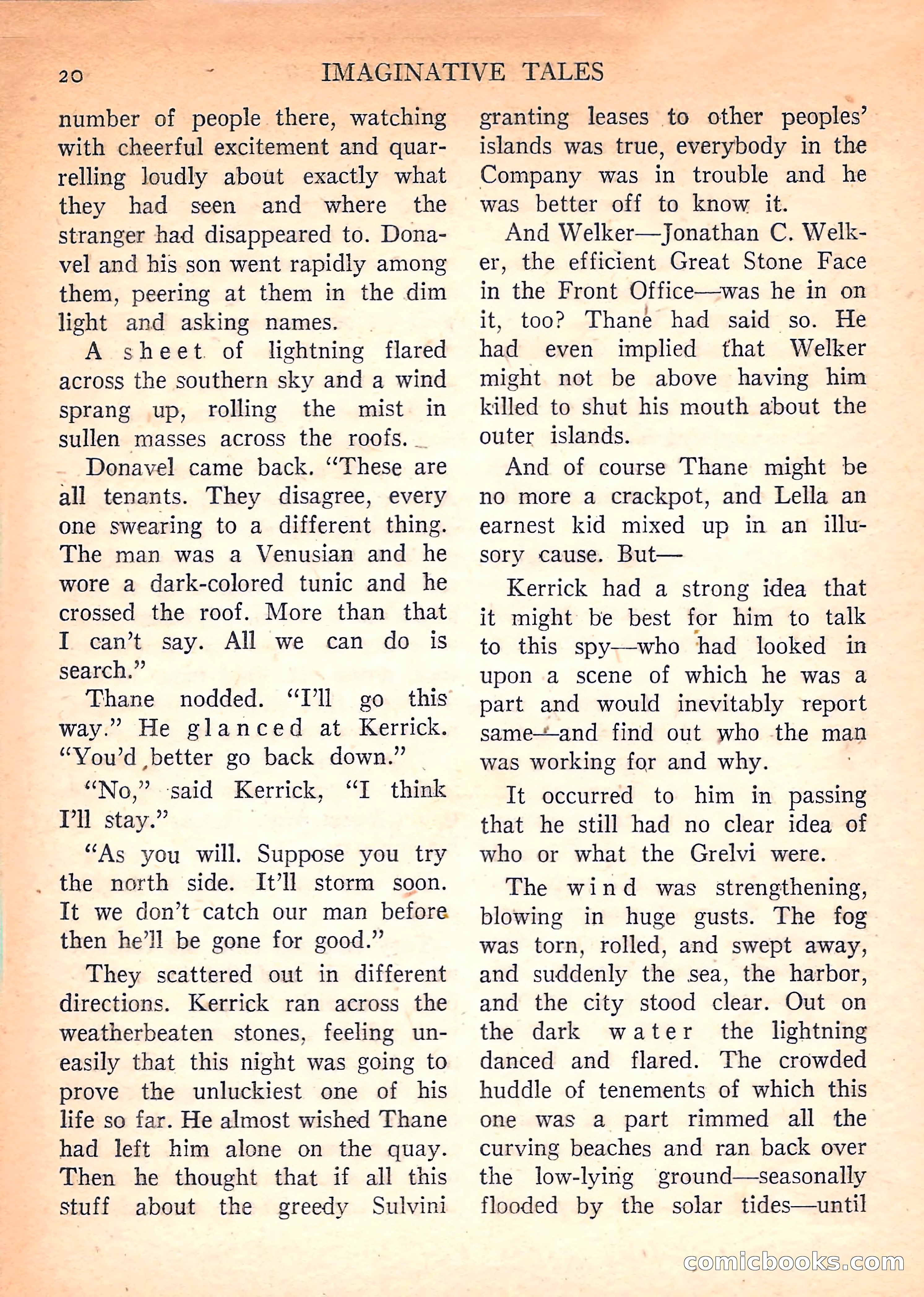 Imaginative Tales, March 1958 — page 20 of 132
