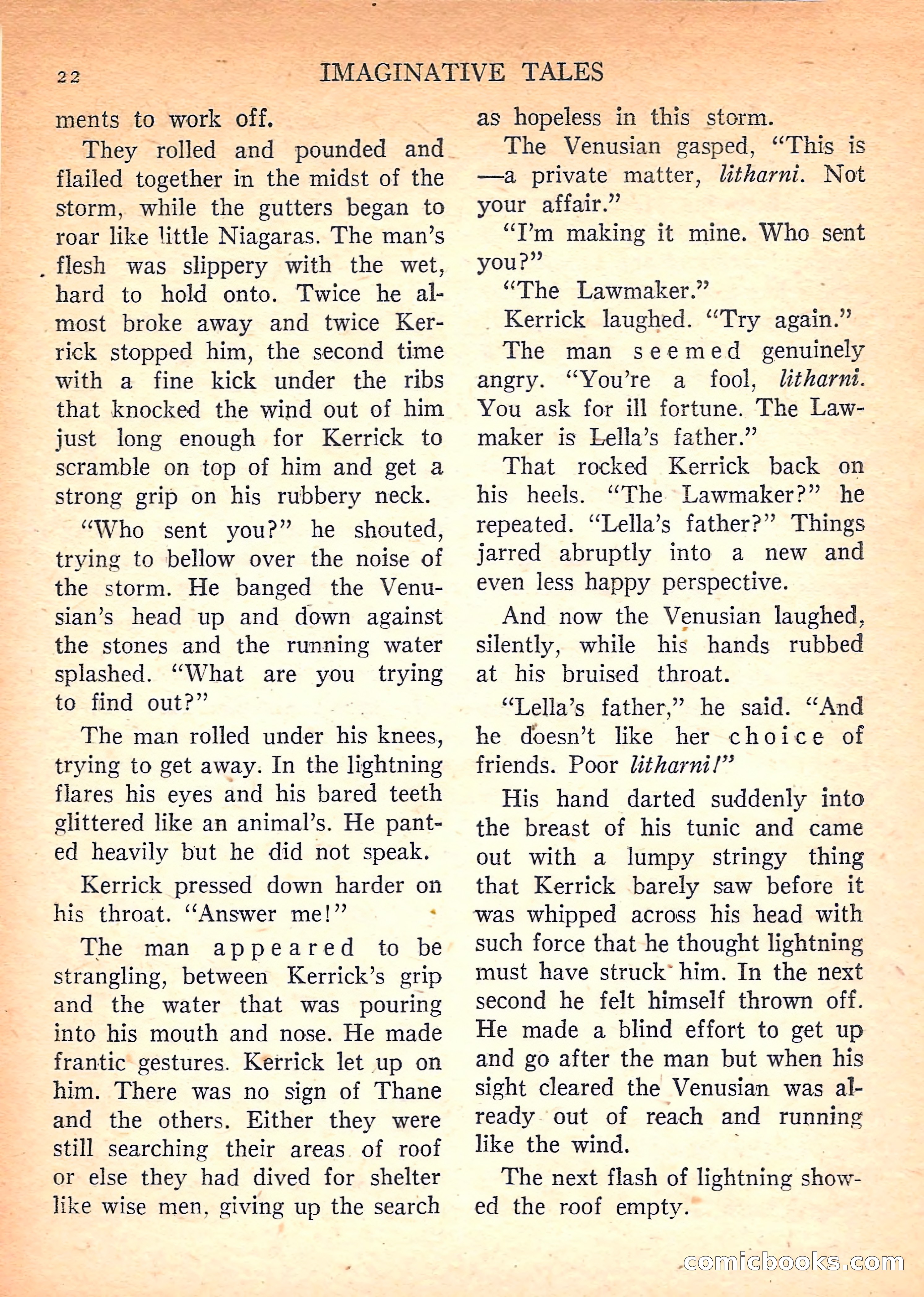 Imaginative Tales, March 1958 — page 22 of 132