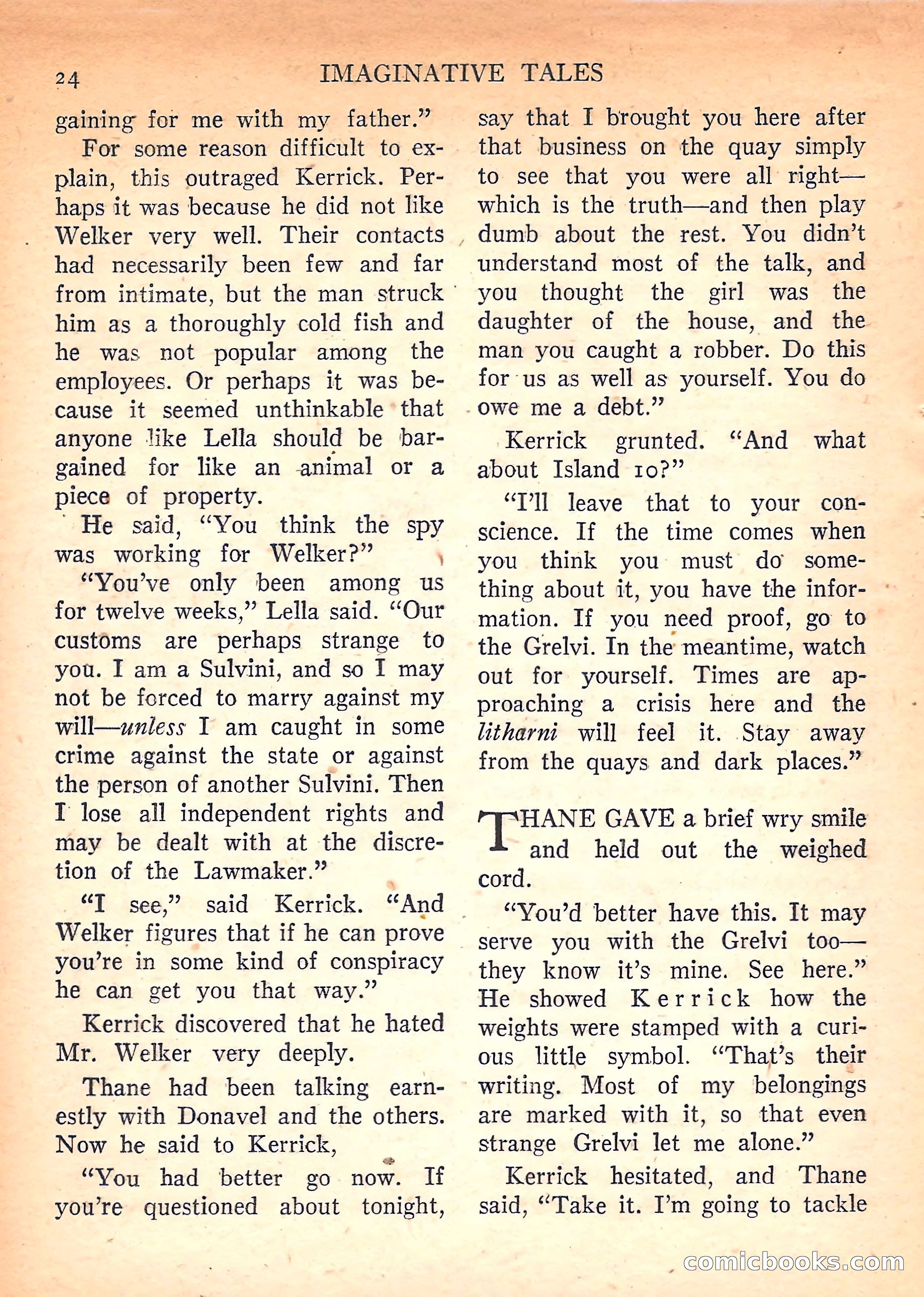 Imaginative Tales, March 1958 — page 24 of 132