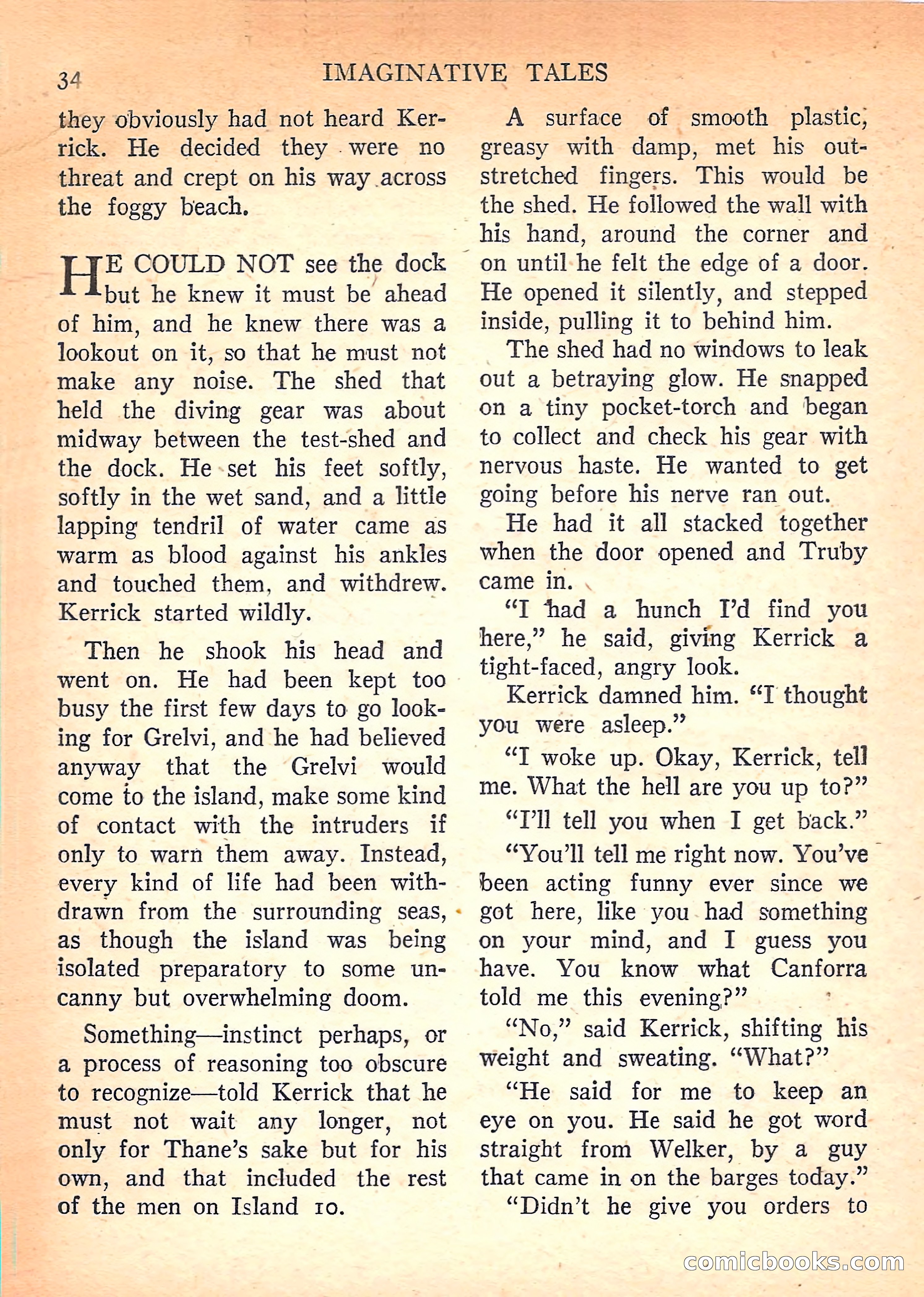 Imaginative Tales, March 1958 — page 34 of 132