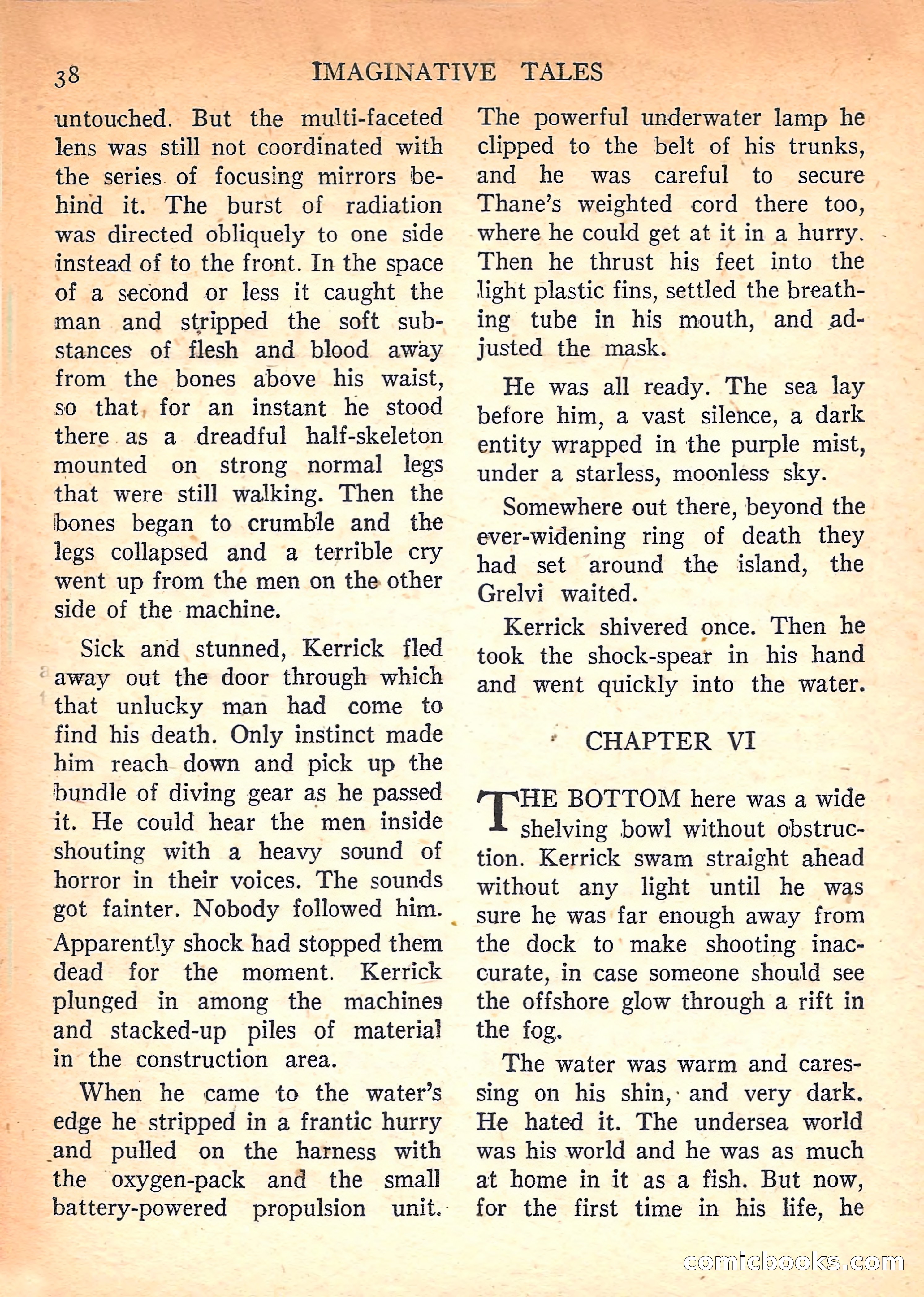 Imaginative Tales, March 1958 — page 38 of 132