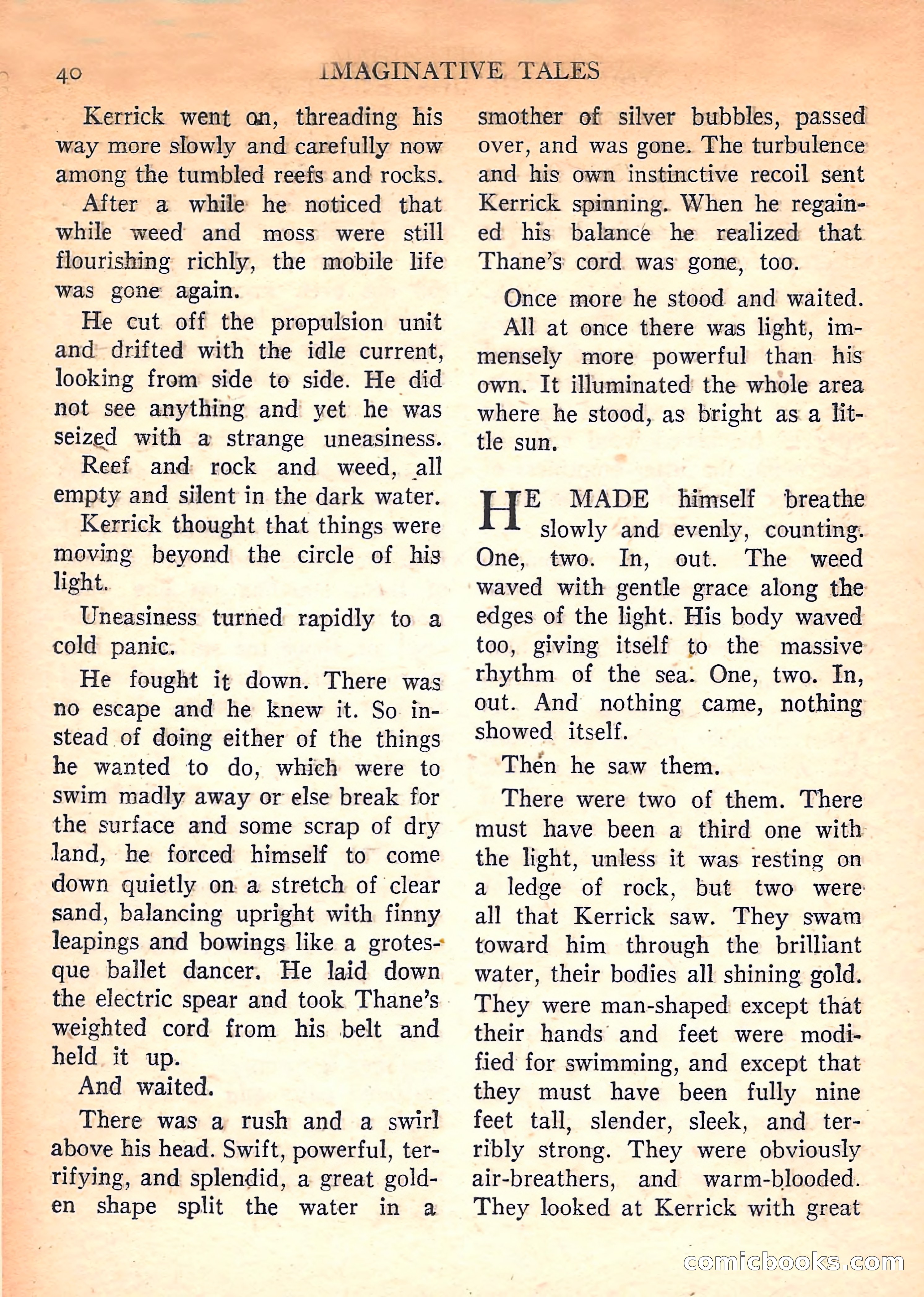 Imaginative Tales, March 1958 — page 40 of 132