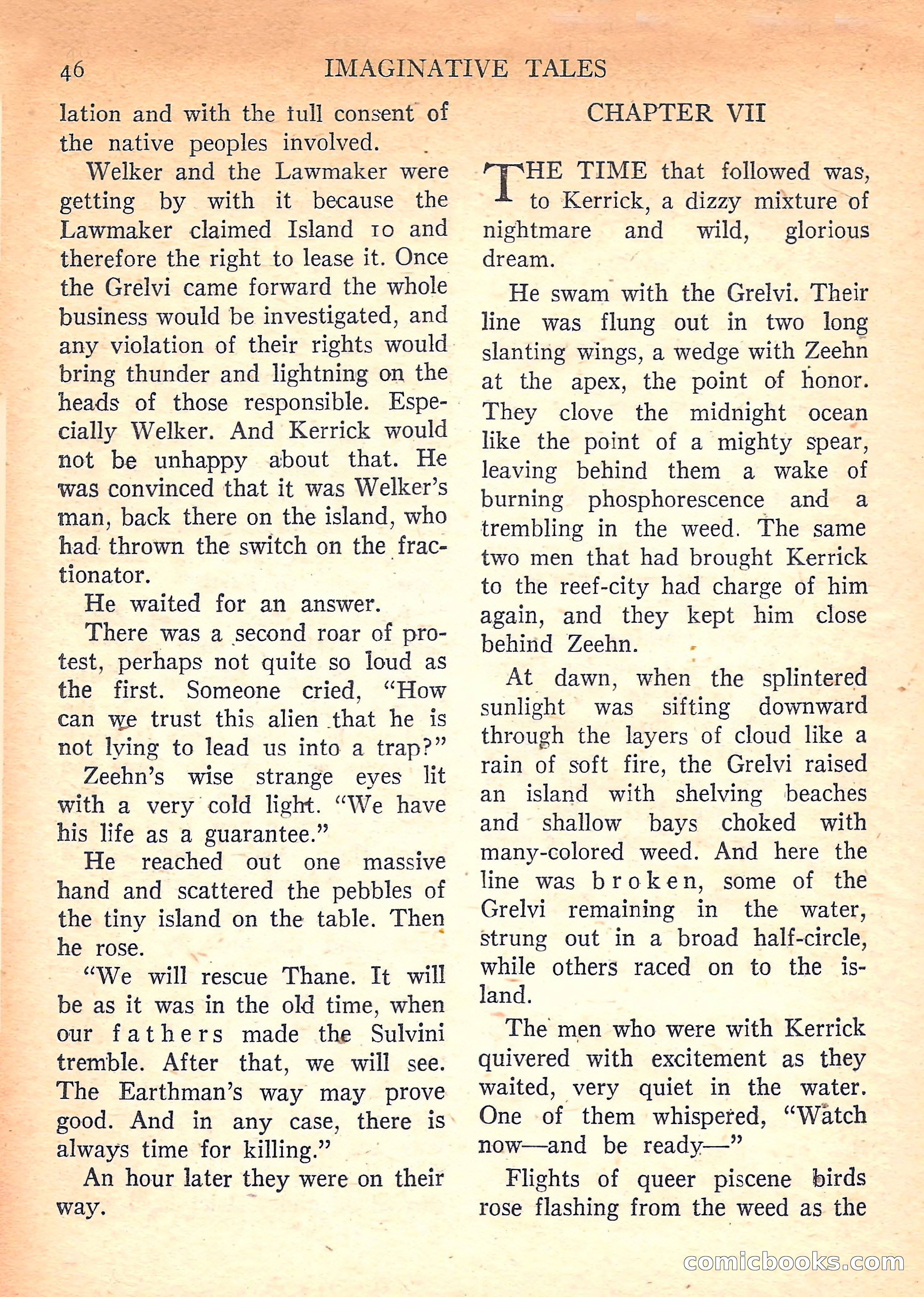 Imaginative Tales, March 1958 — page 46 of 132