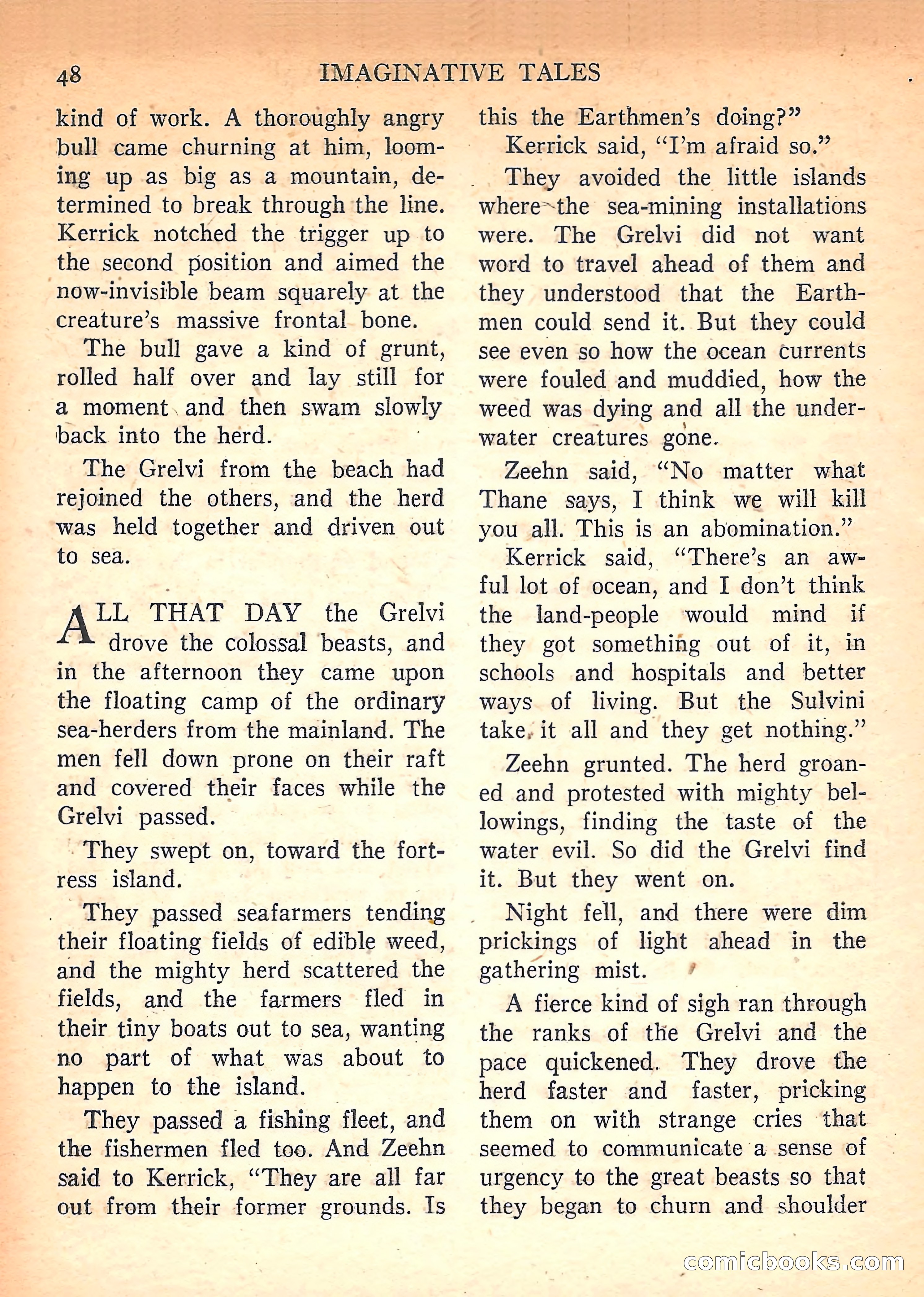 Imaginative Tales, March 1958 — page 48 of 132