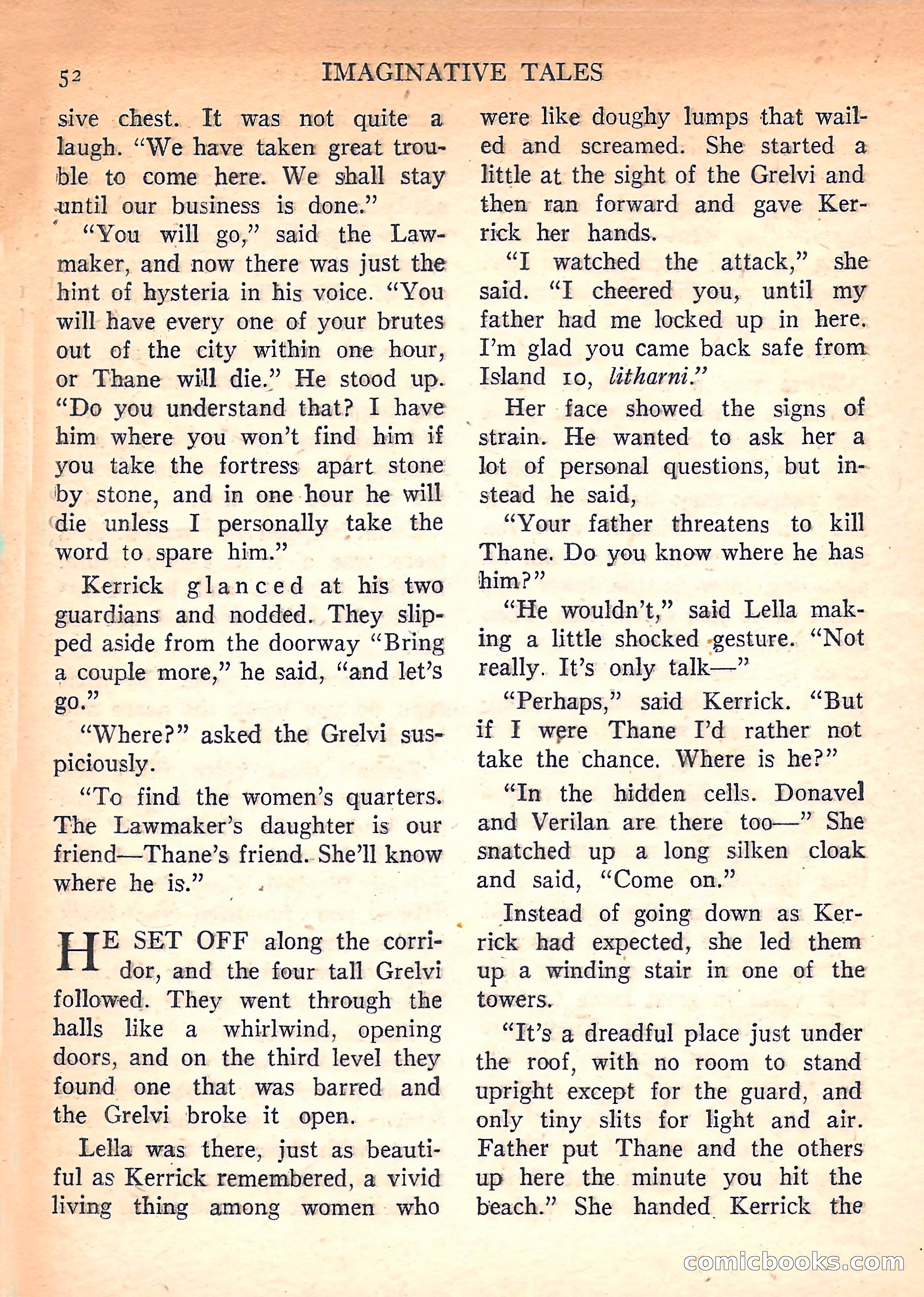 Imaginative Tales, March 1958 — page 52 of 132