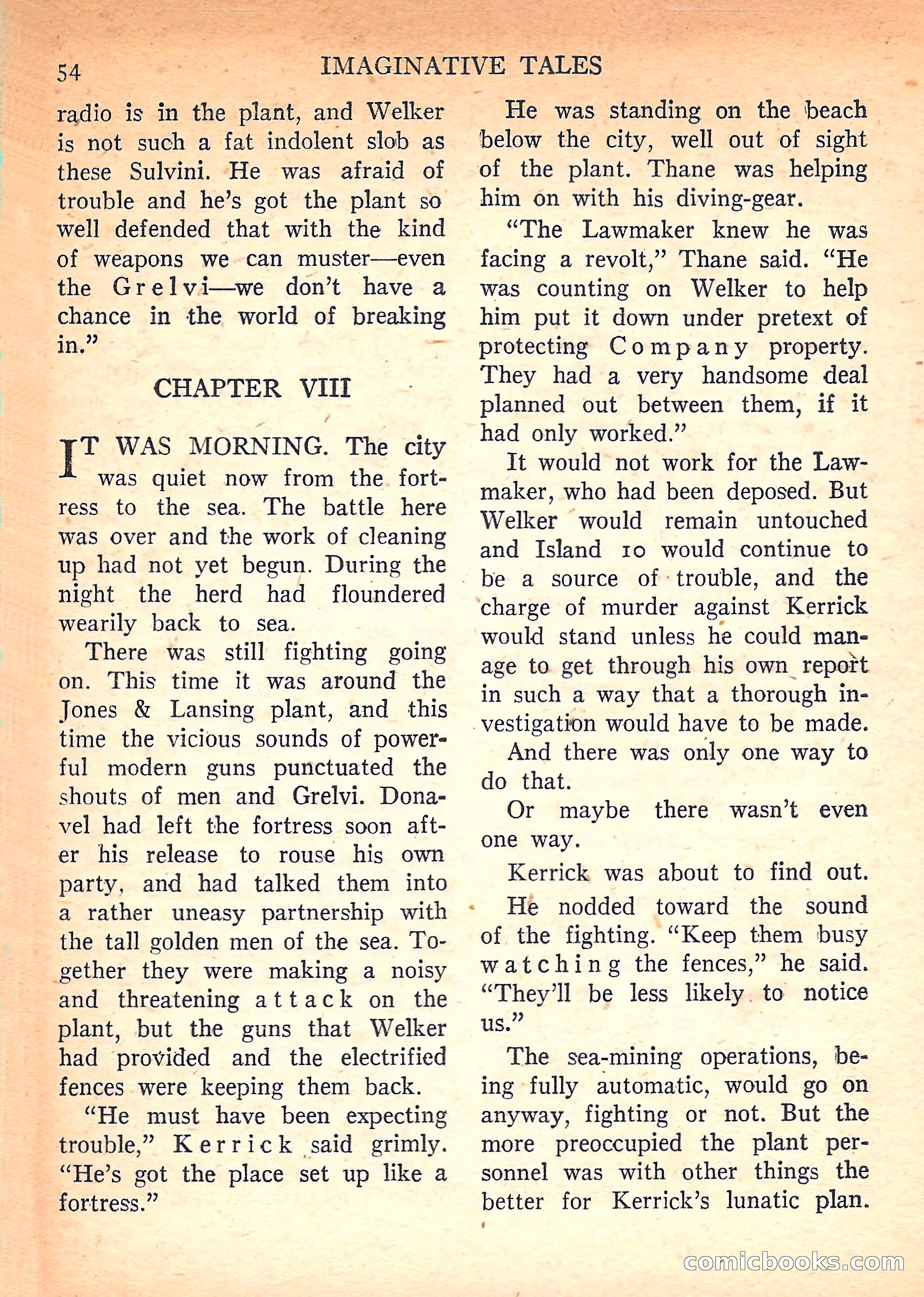 Imaginative Tales, March 1958 — page 54 of 132