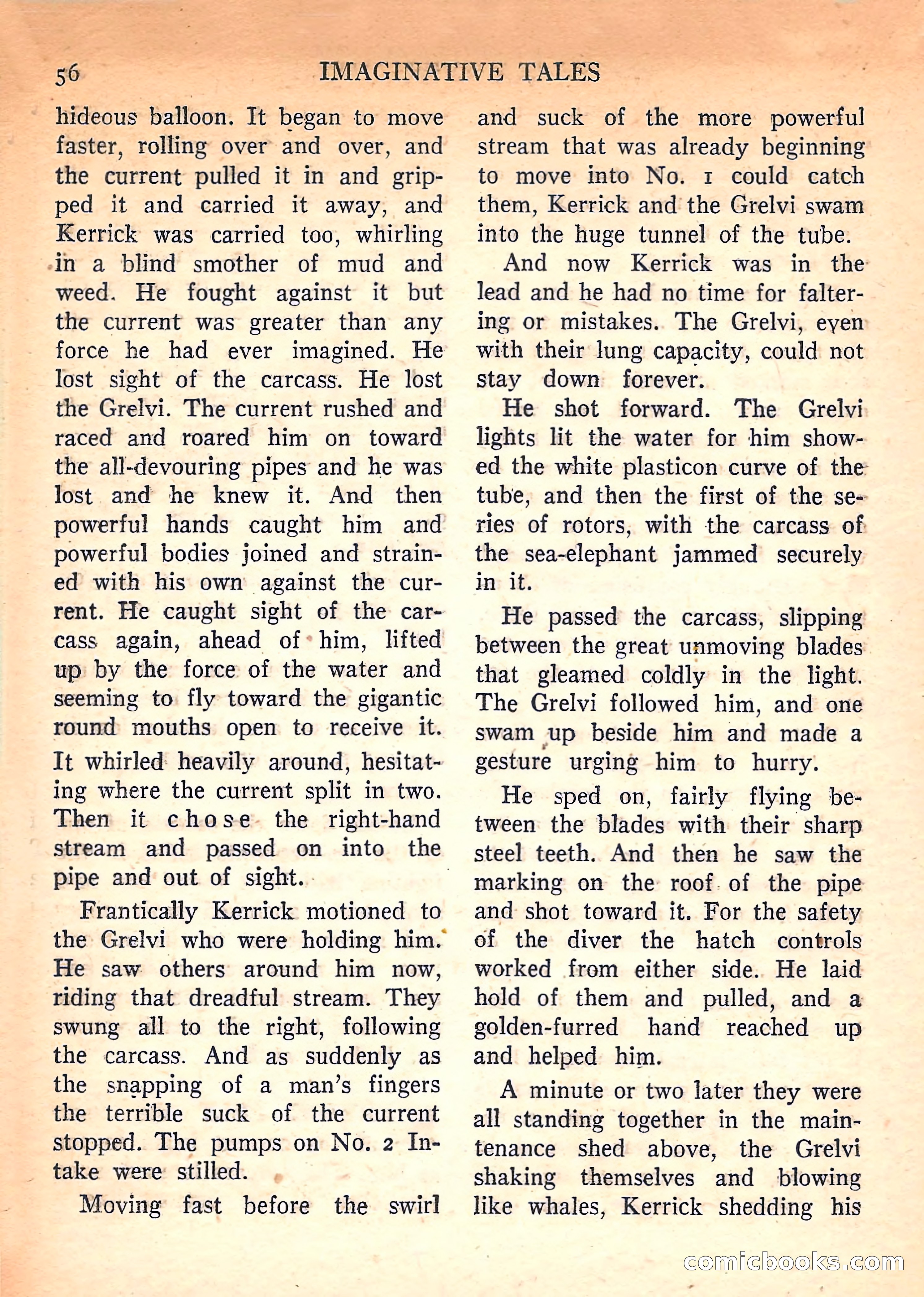 Imaginative Tales, March 1958 — page 56 of 132