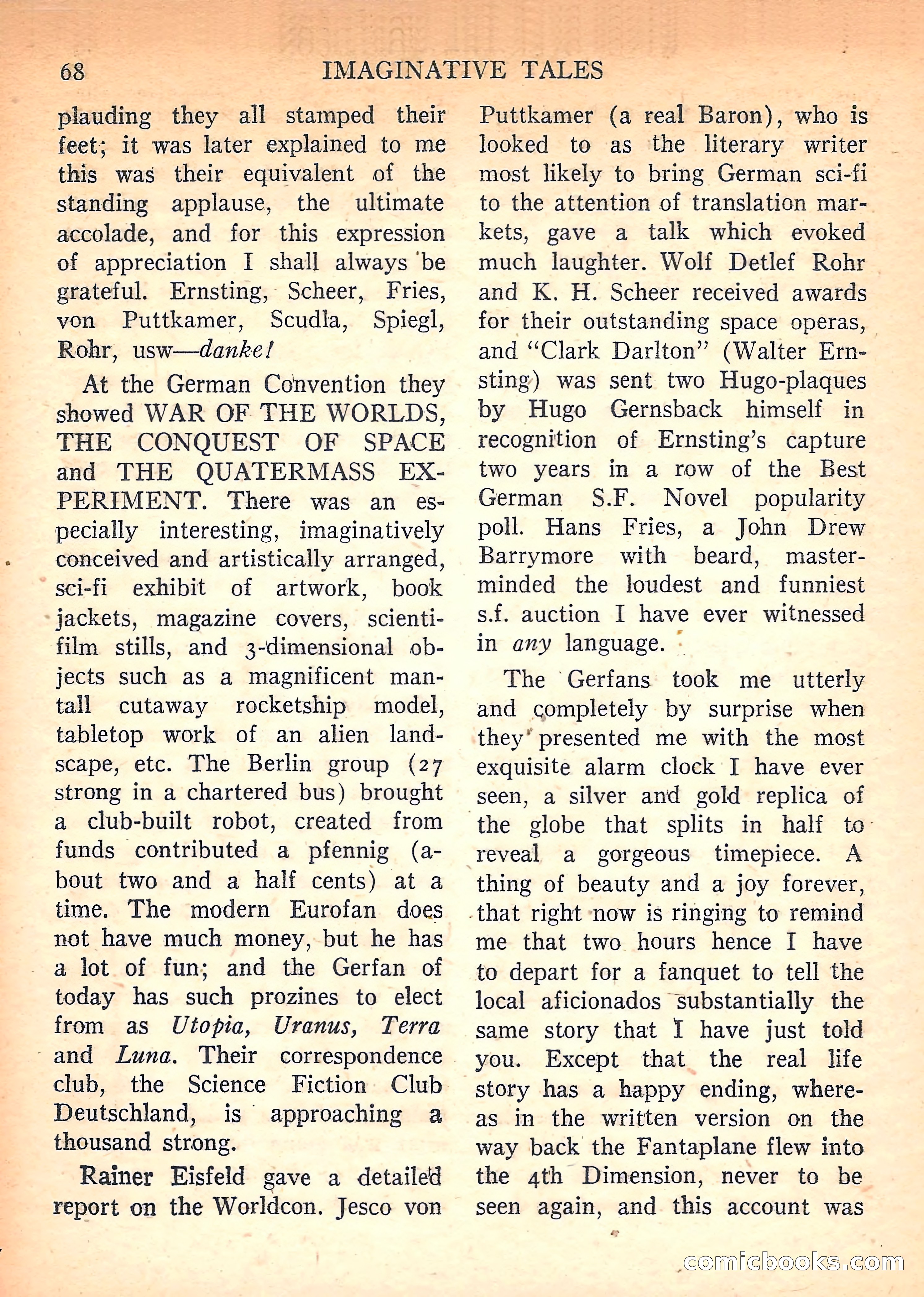 Imaginative Tales, March 1958 — page 68 of 132