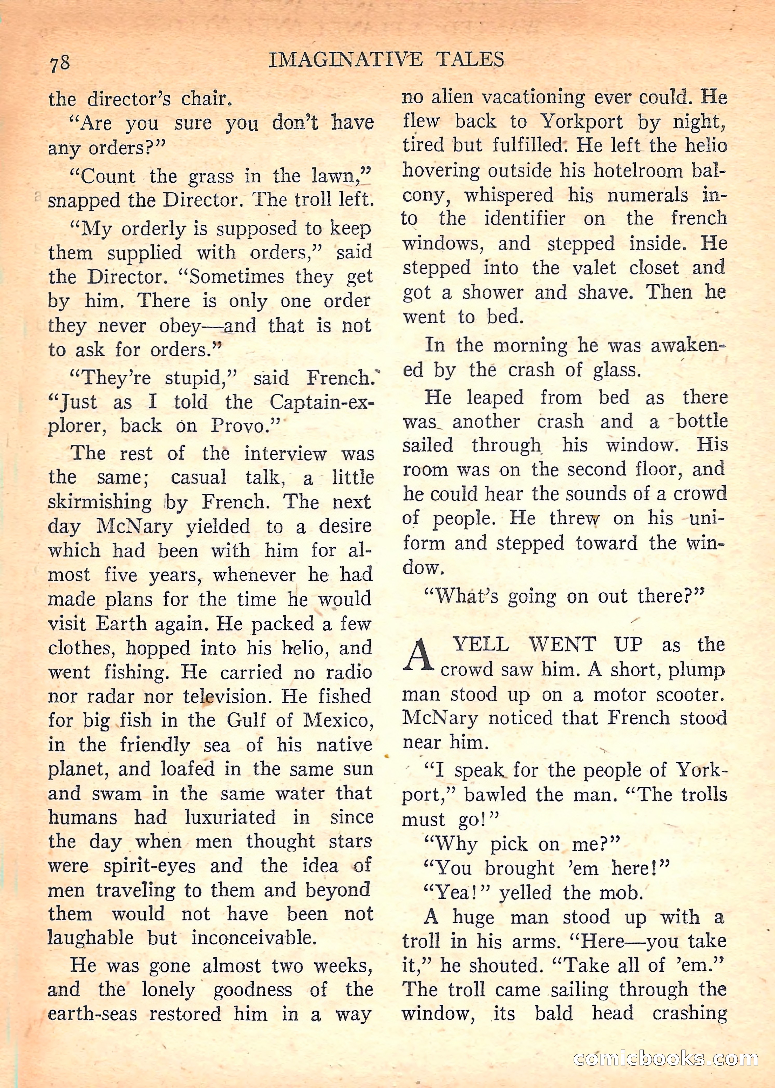 Imaginative Tales, March 1958 — page 78 of 132