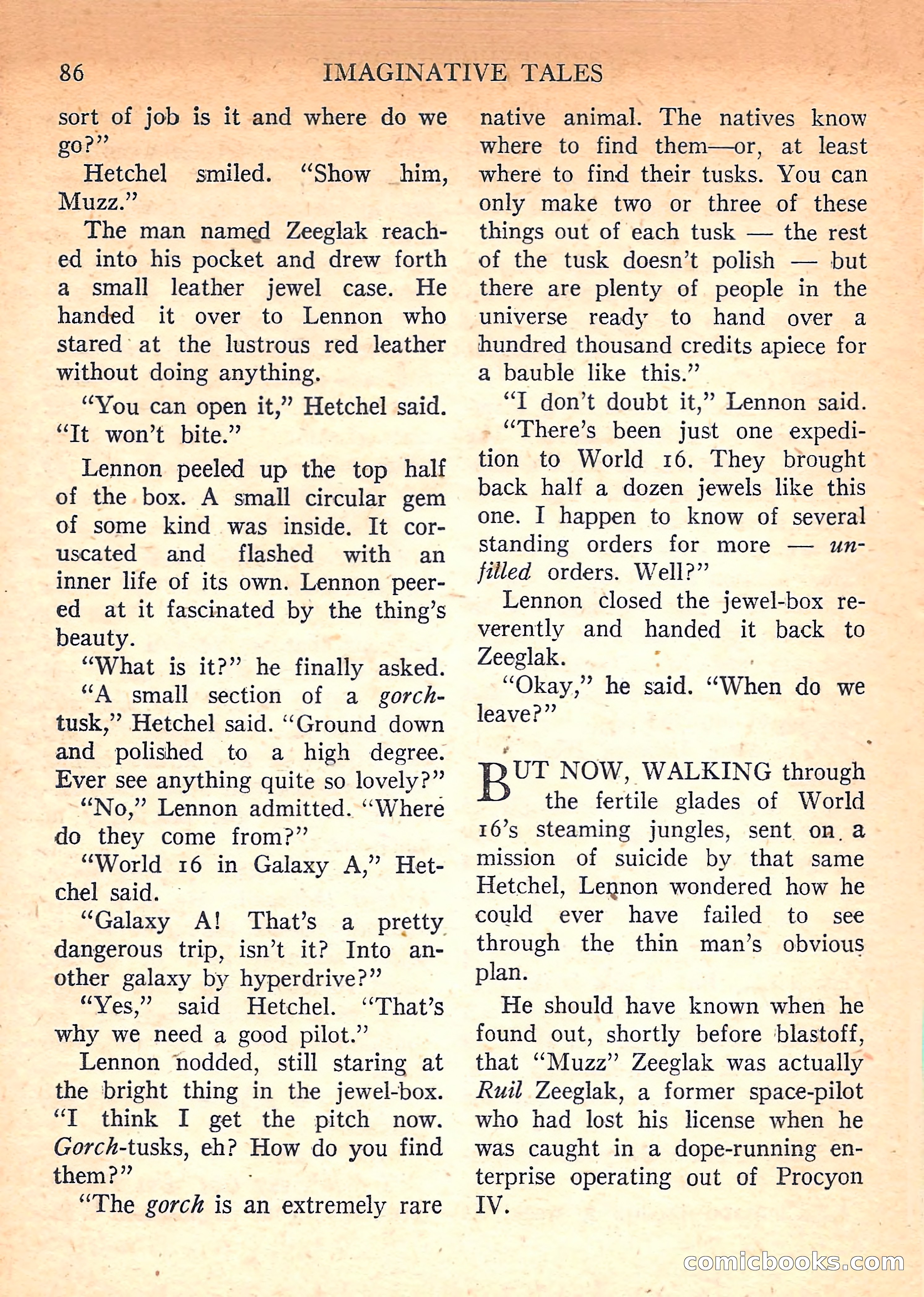 Imaginative Tales, March 1958 — page 86 of 132