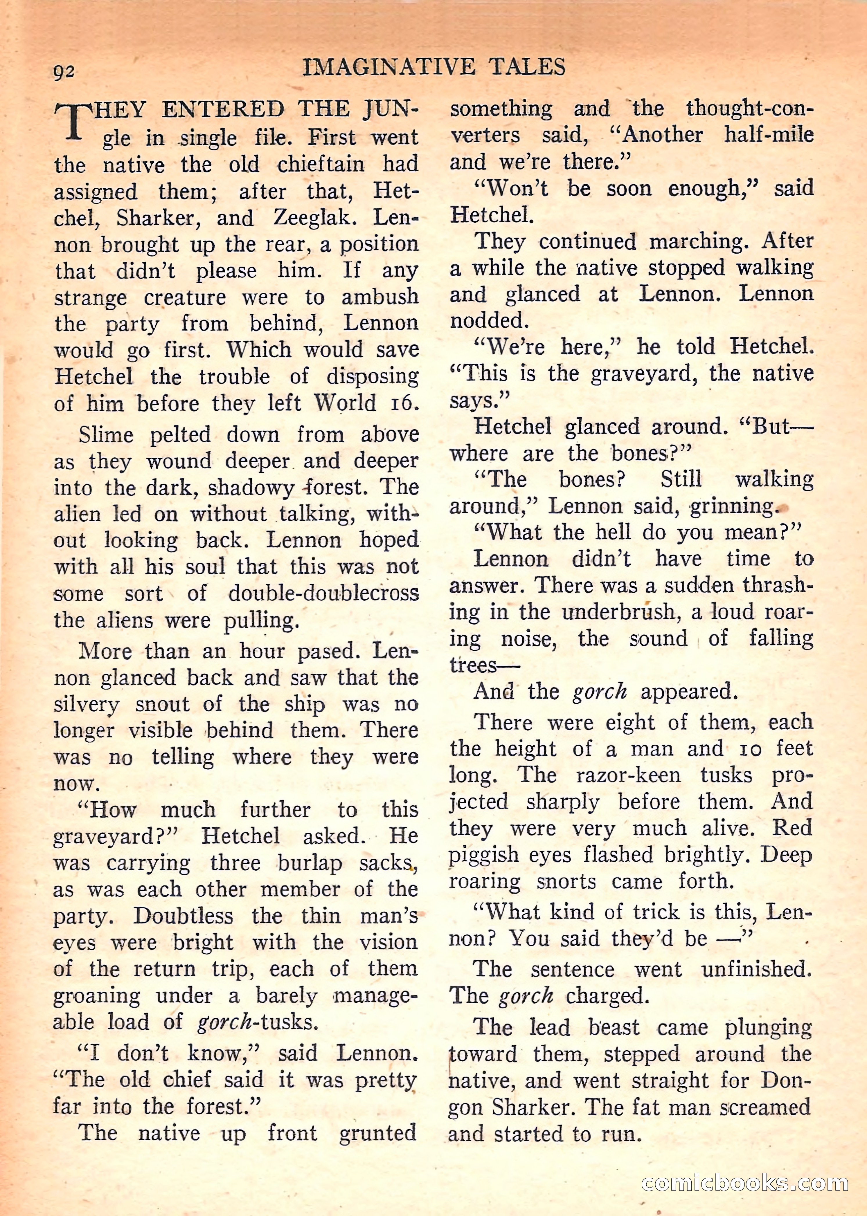 Imaginative Tales, March 1958 — page 92 of 132
