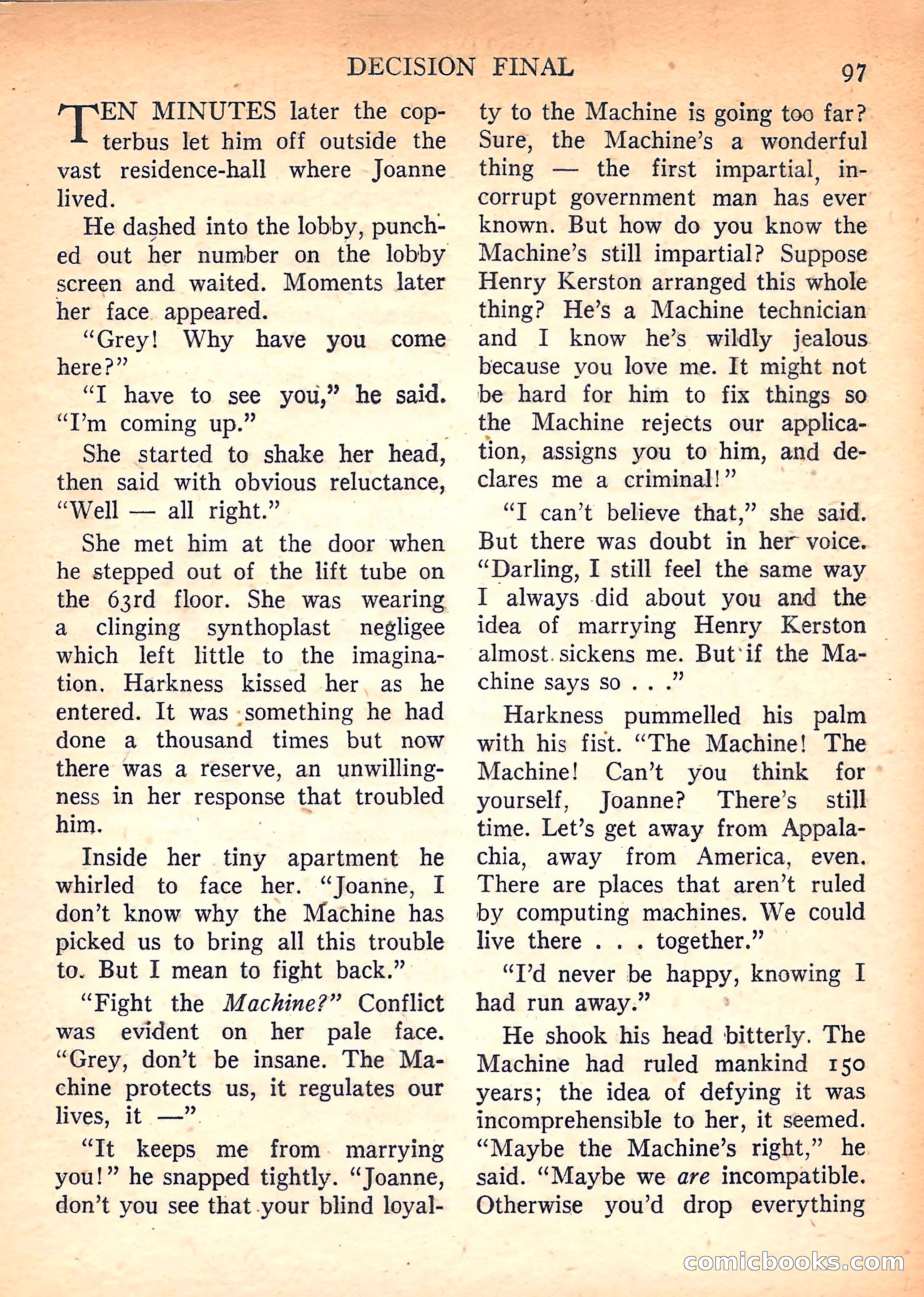 Imaginative Tales, March 1958 — page 97 of 132