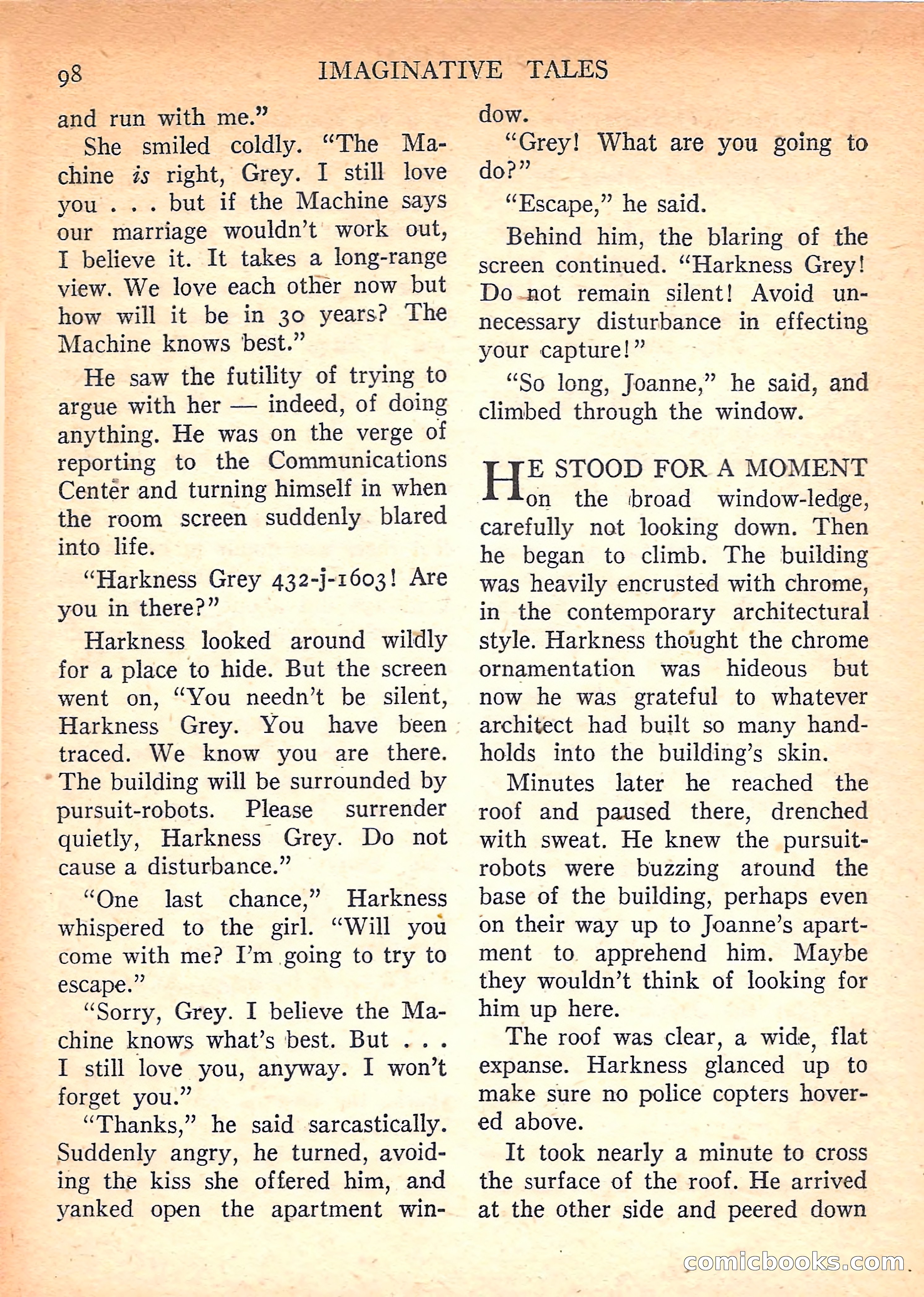 Imaginative Tales, March 1958 — page 98 of 132
