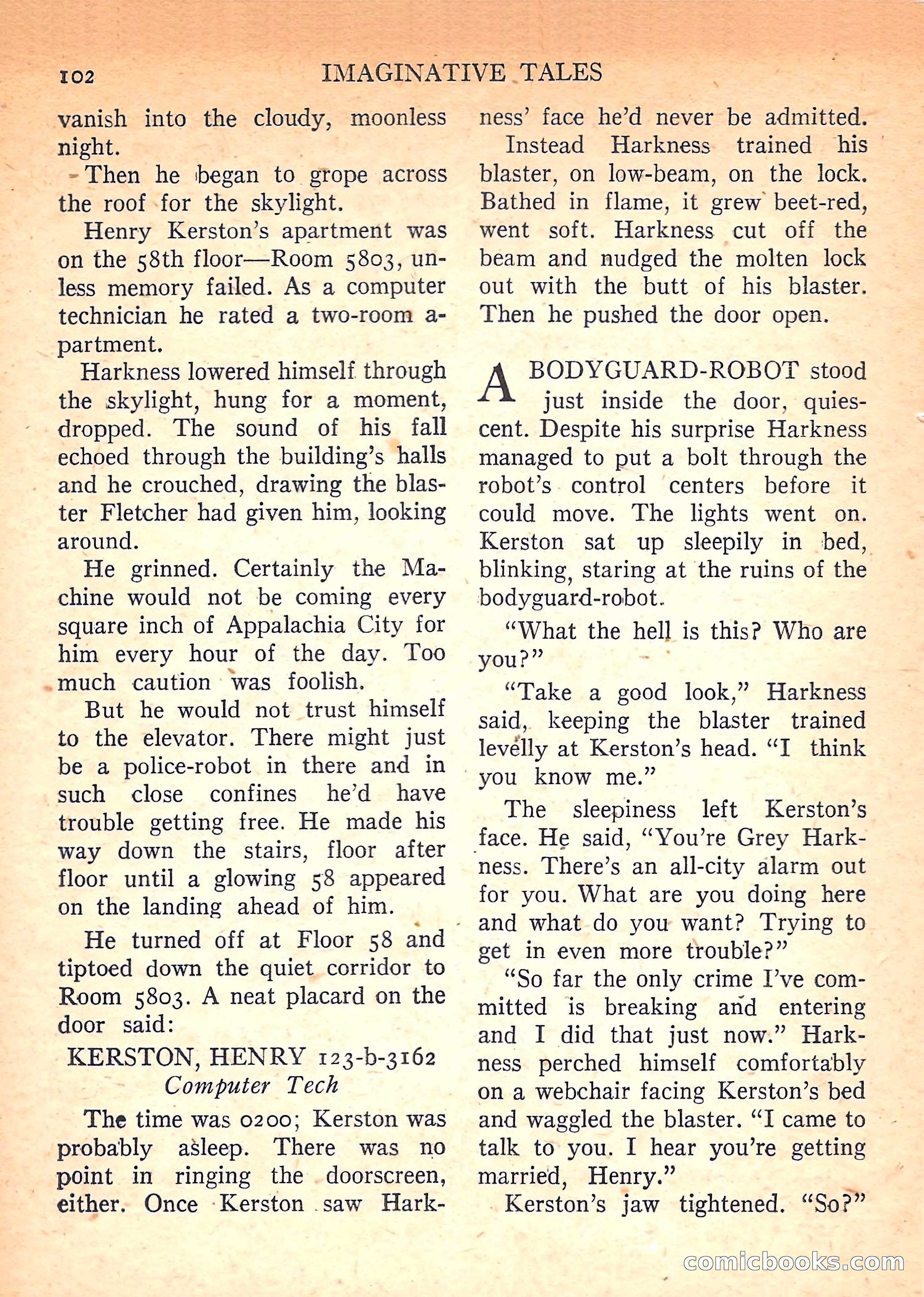 Imaginative Tales, March 1958 — page 102 of 132