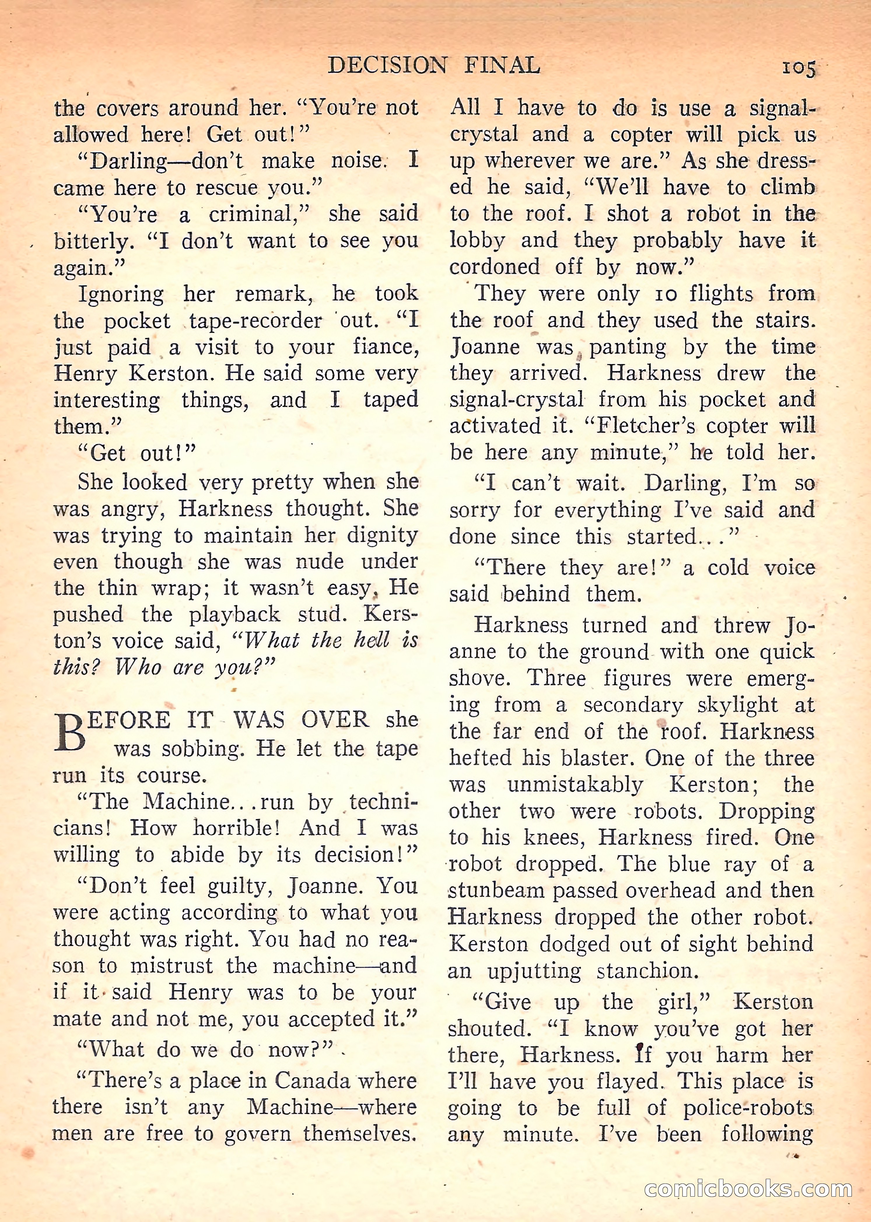 Imaginative Tales, March 1958 — page 105 of 132