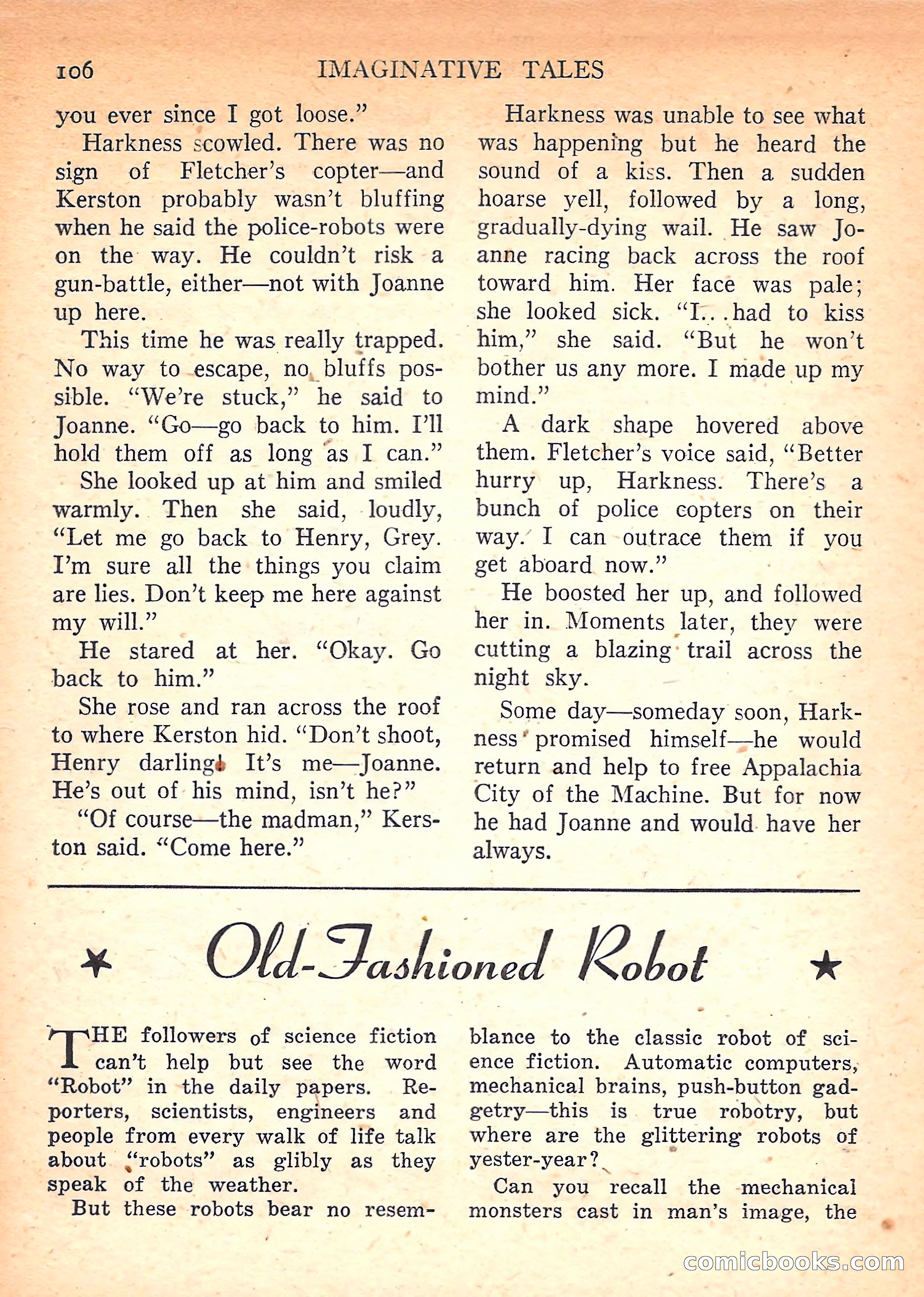 Imaginative Tales, March 1958 — page 106 of 132