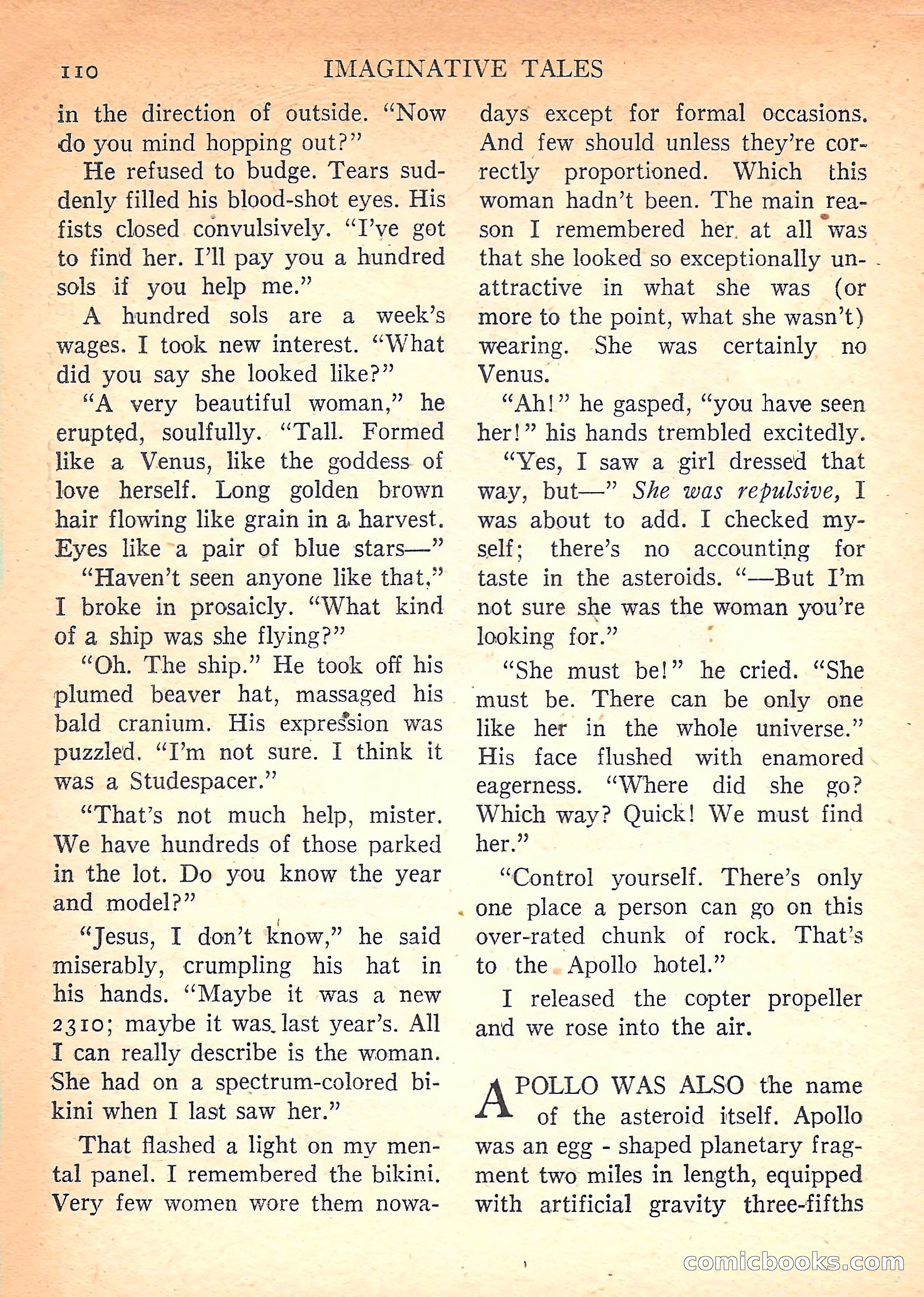 Imaginative Tales, March 1958 — page 110 of 132