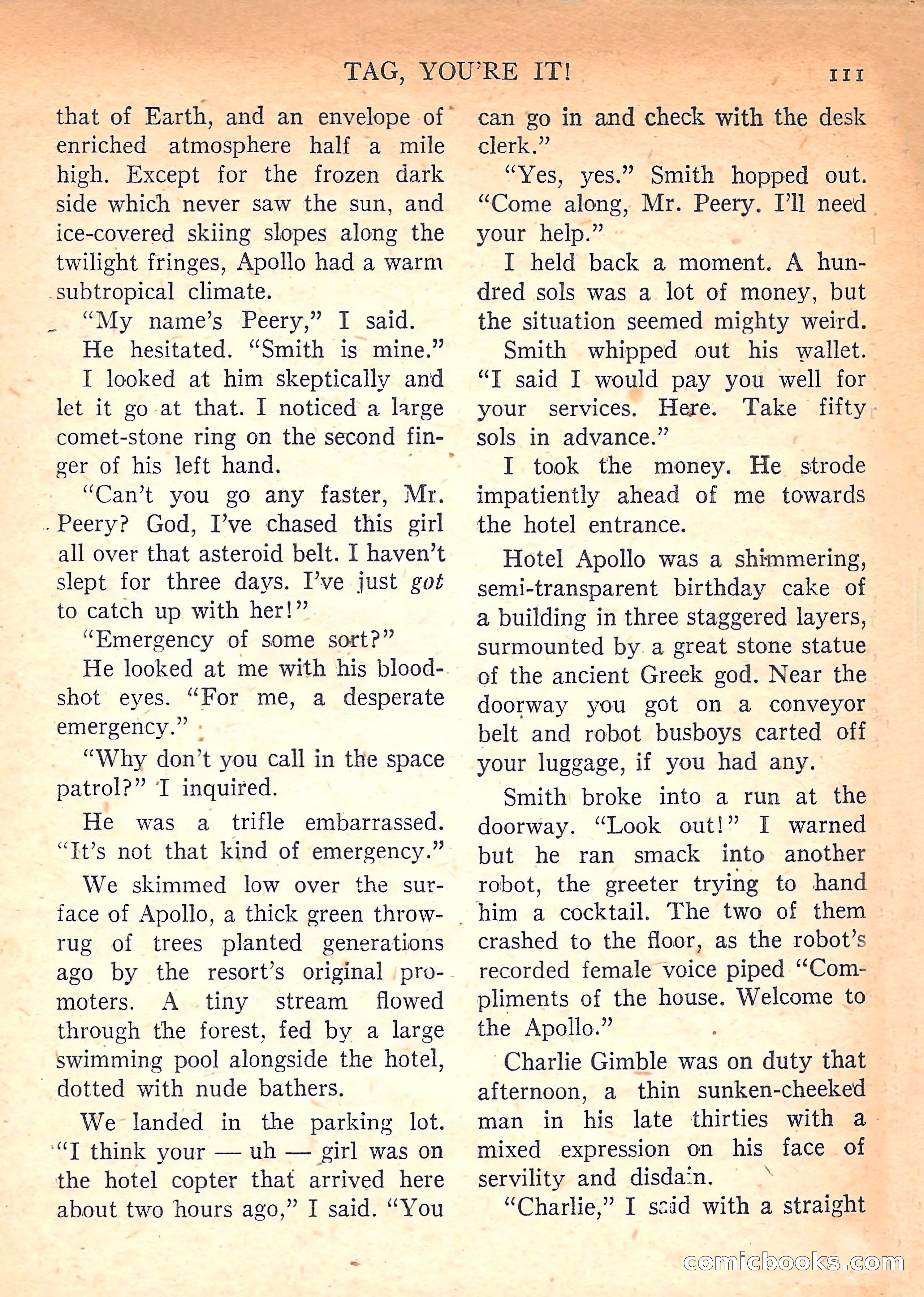 Imaginative Tales, March 1958 — page 111 of 132