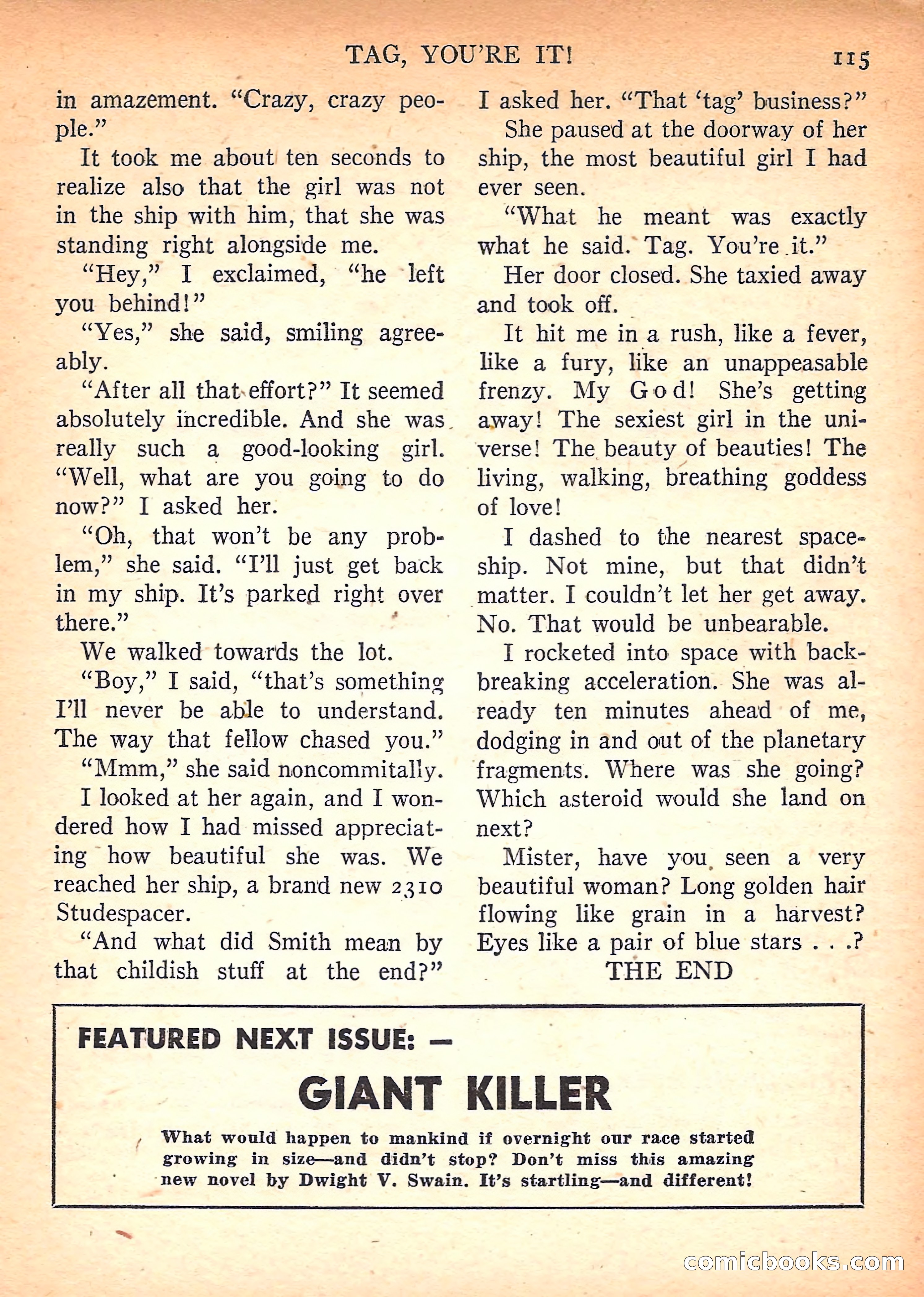 Imaginative Tales, March 1958 — page 115 of 132