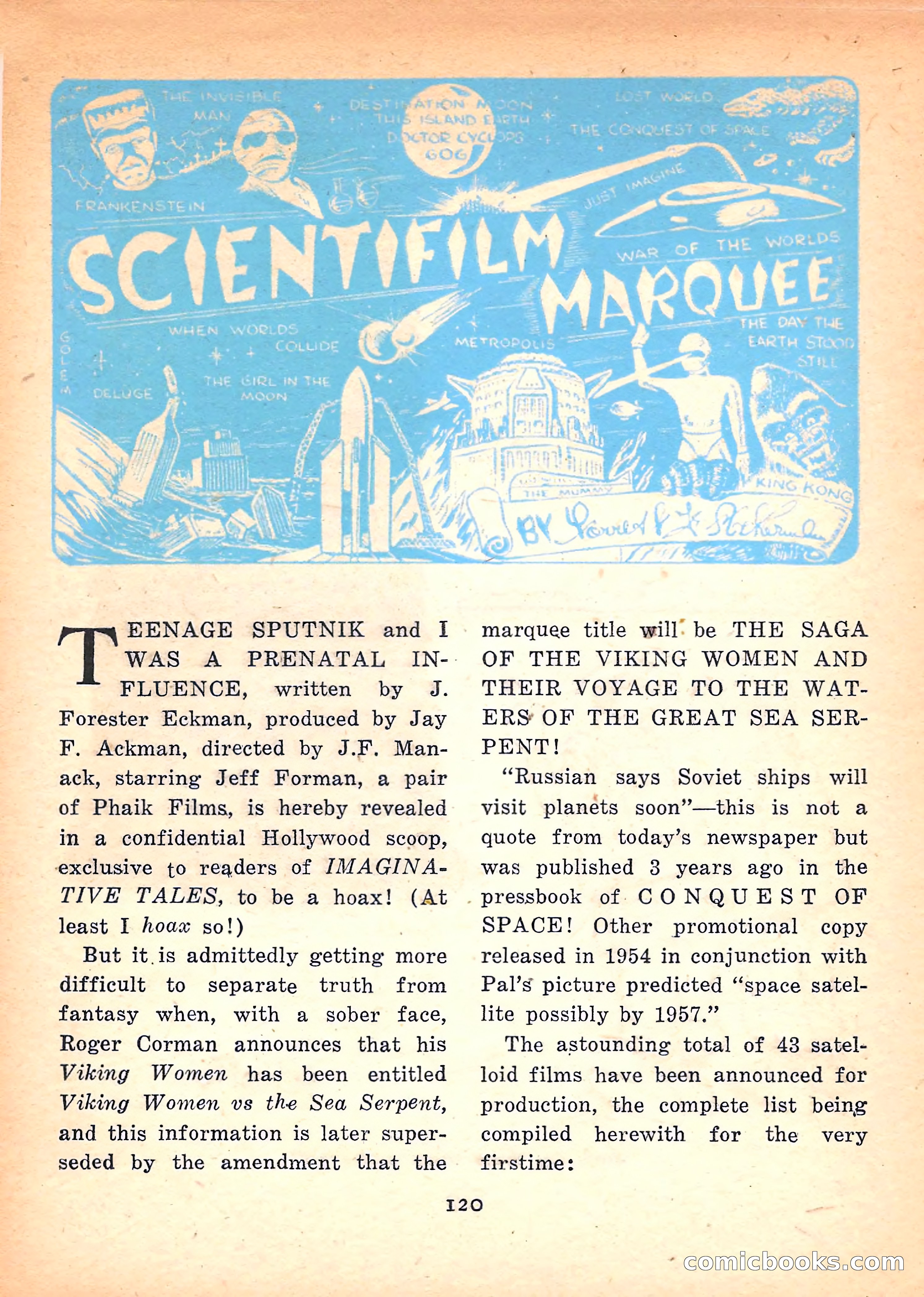 Imaginative Tales, March 1958 — page 120 of 132