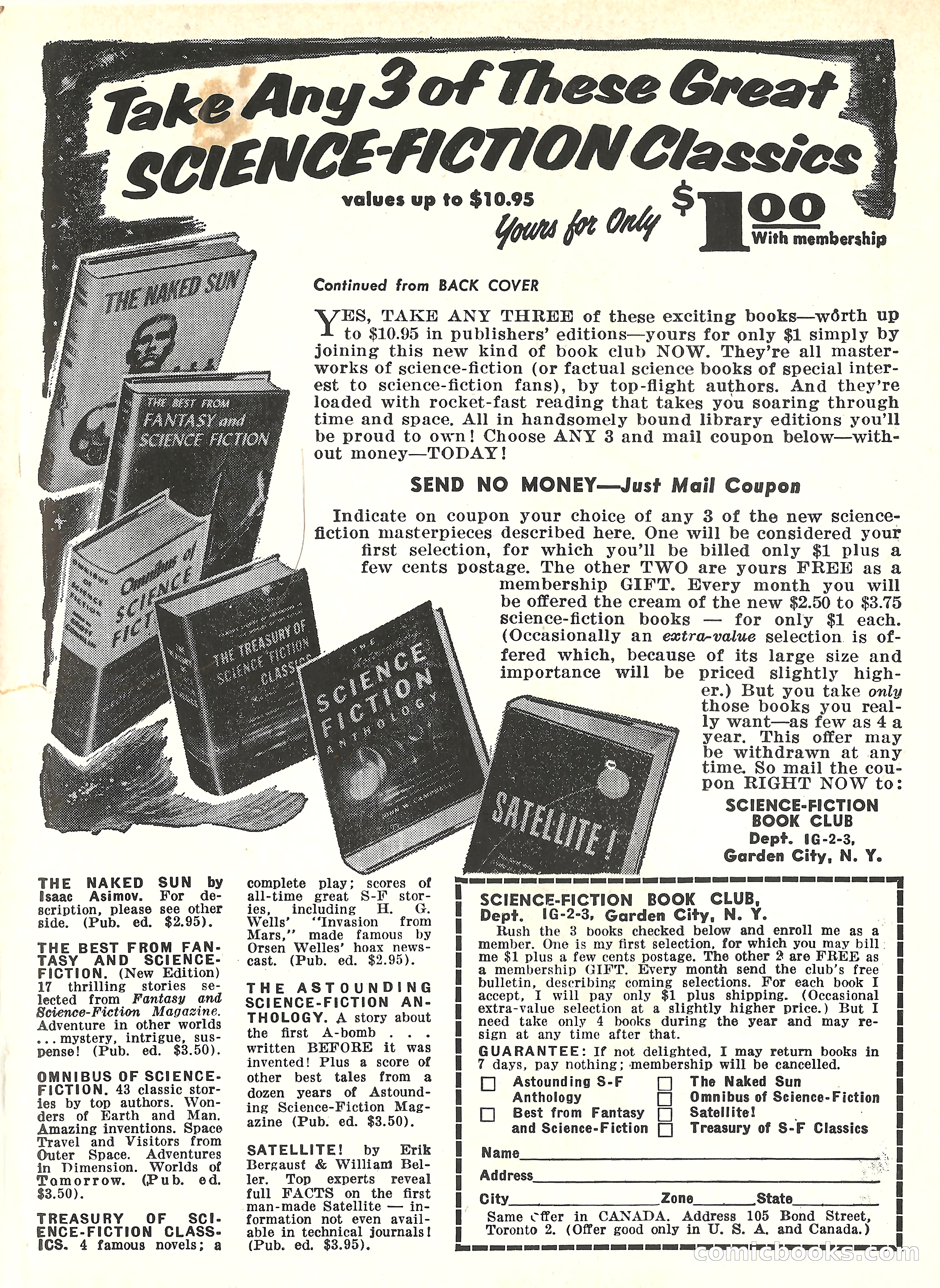 Imaginative Tales, March 1958 — page 131 of 132