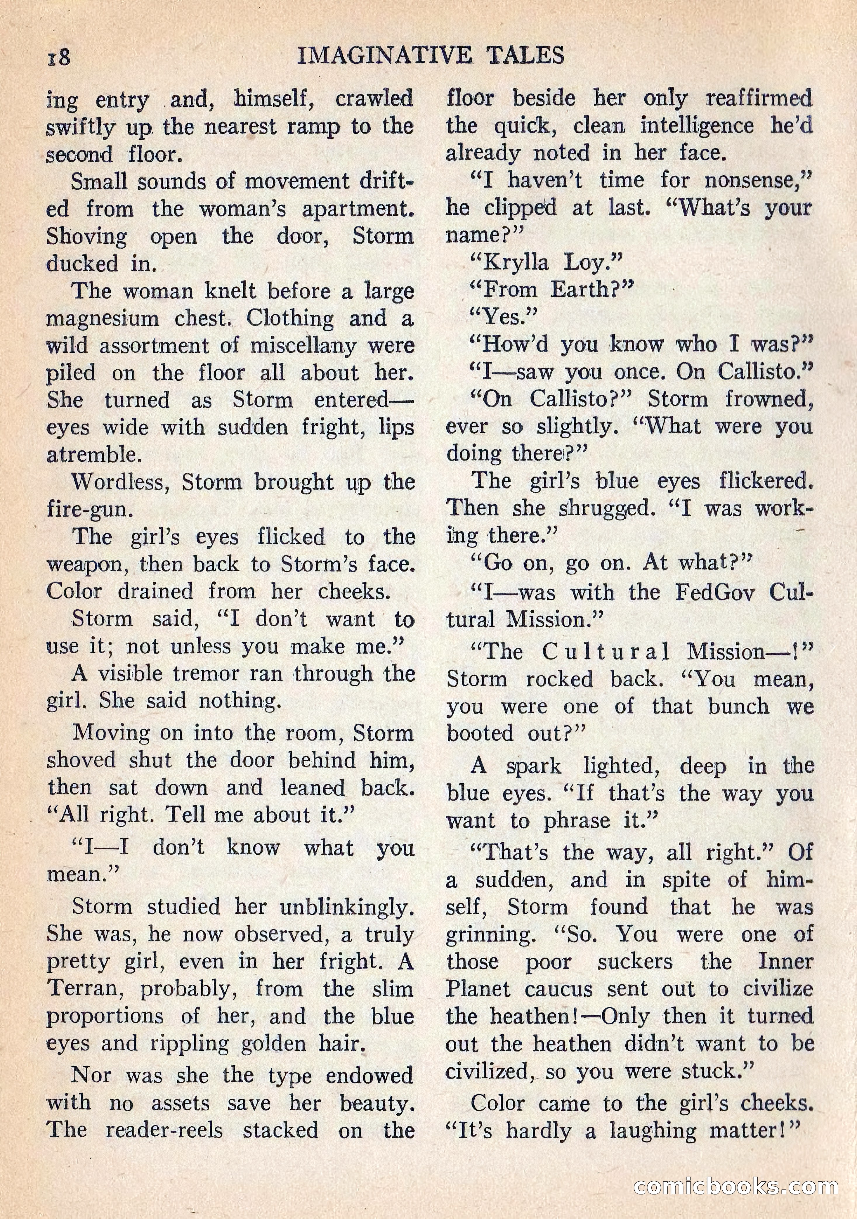 Imaginative Tales, Vol. 5, No. 3 — page 19 of 133